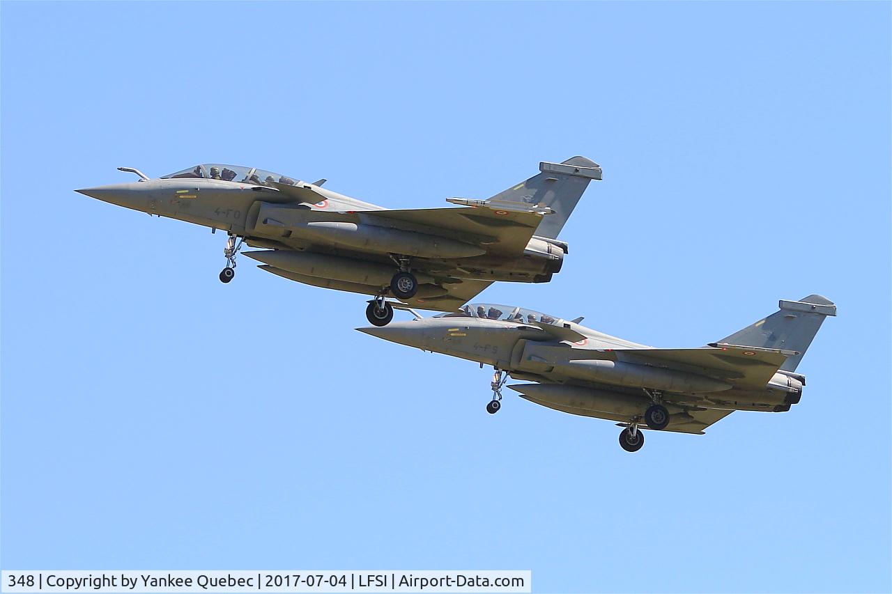 348, Dassault Rafale B C/N 348, Dassault Rafale B, On final rwy 29, St Dizier-Robinson Air Base 113 (LFSI)