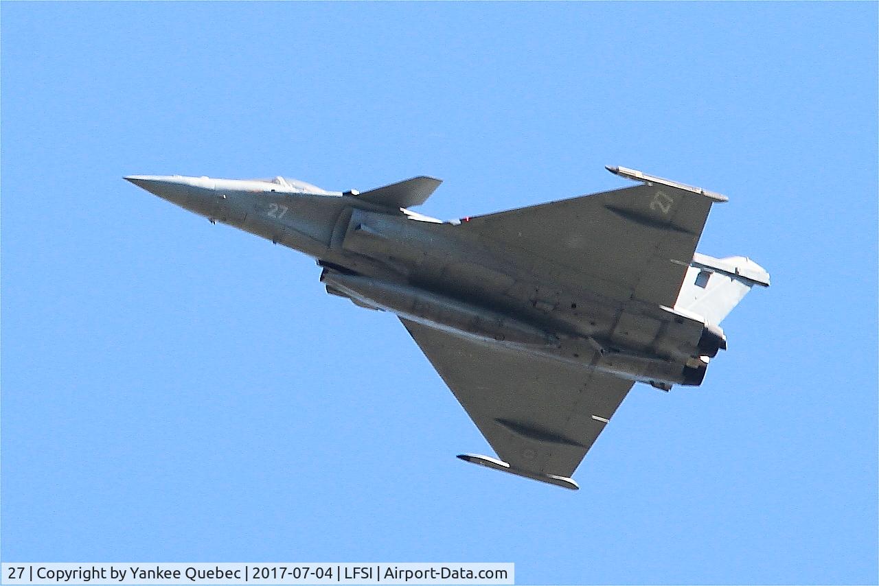 27, 2011 Dassault Rafale M C/N 27, Dassault Rafale M, Flight over St Dizier-Robinson Air Base 113 (LFSI)