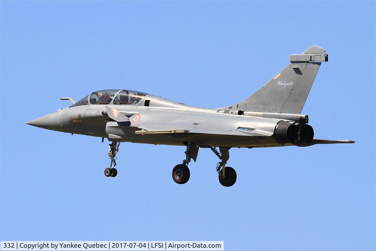 332, Dassault Rafale B C/N 332, Dassault Rafale B, On final rwy 29, St Dizier-Robinson Air Base 113 (LFSI)