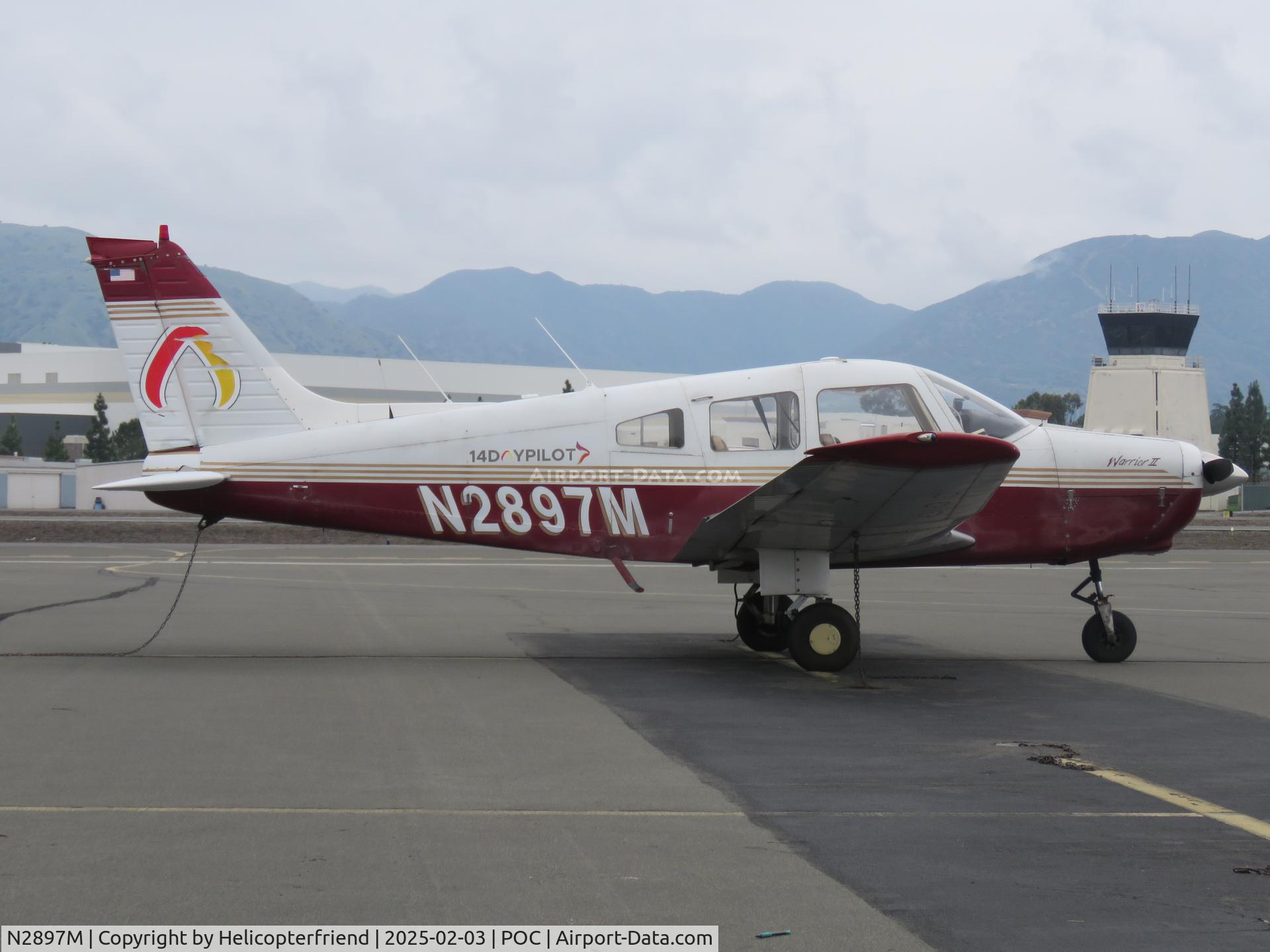 N2897M, 1977 Piper PA-28-161 Cherokee Warrior II C/N 28-7816323, Parked in transit parking