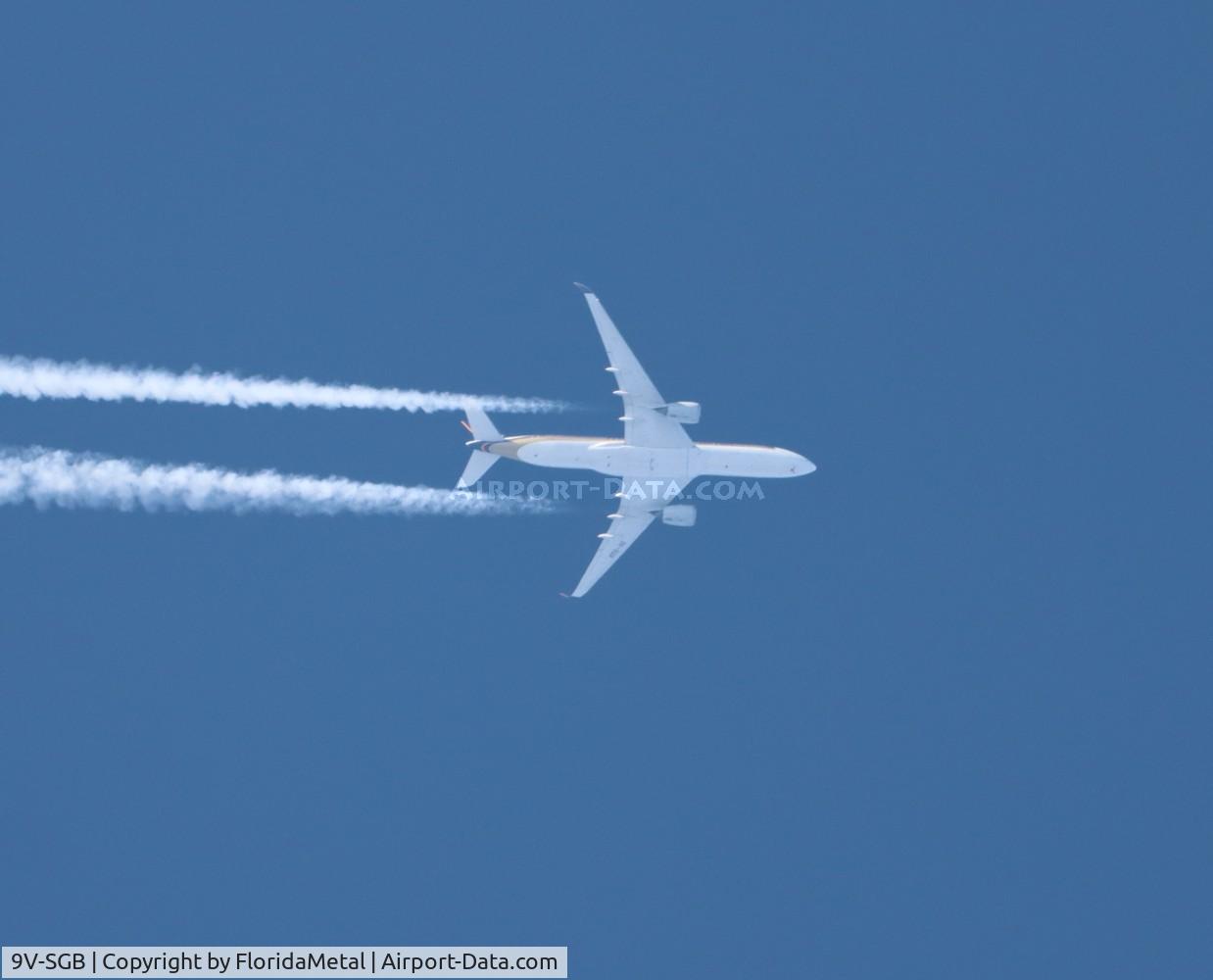 9V-SGB, 2018 Airbus A350-941 C/N 0223, SIA A359 zx in flight over Michigan SIN-JFK