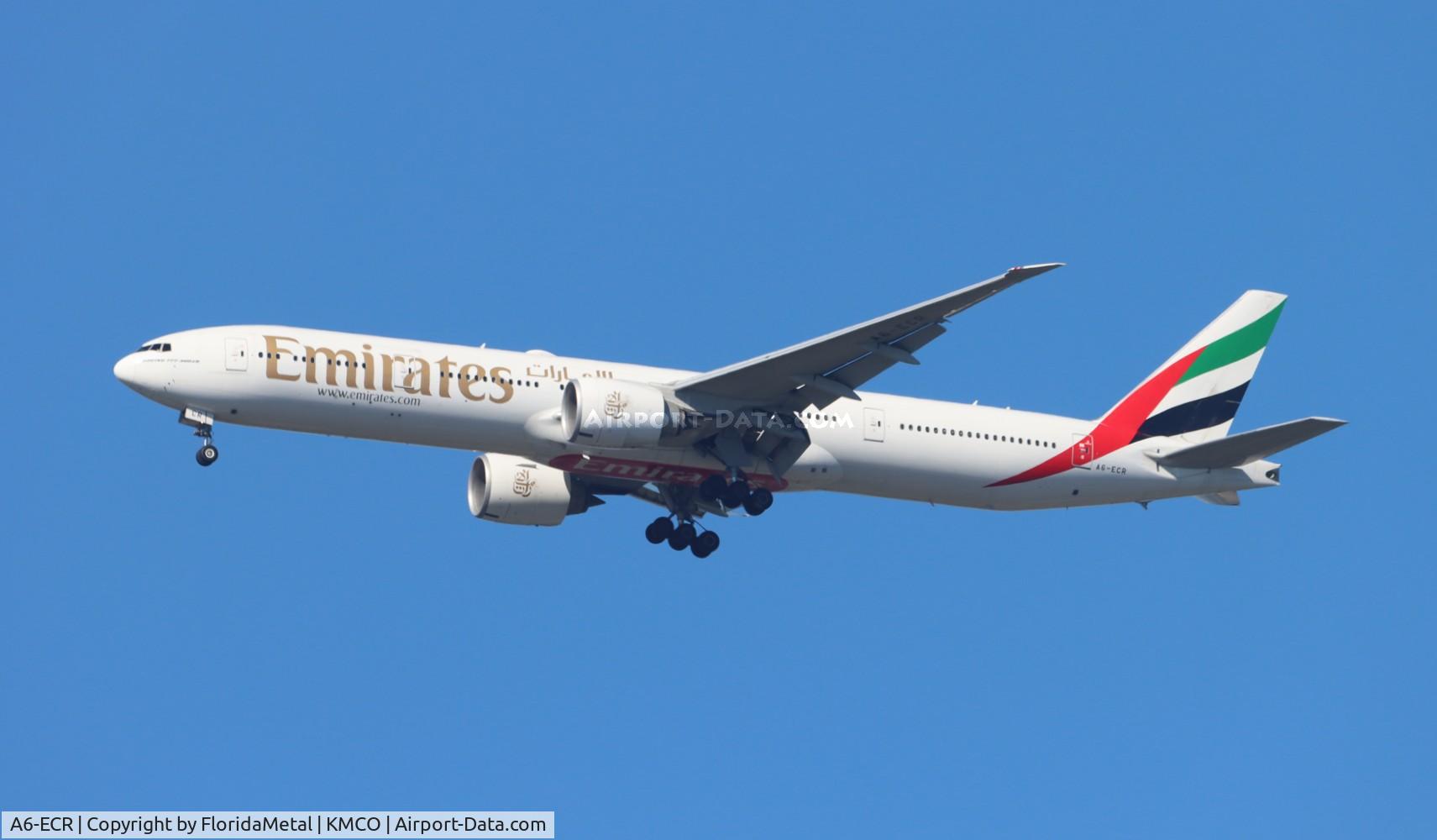 A6-ECR, 2009 Boeing 777-31H/ER C/N 35592, UAE 773 zx dxb-mco