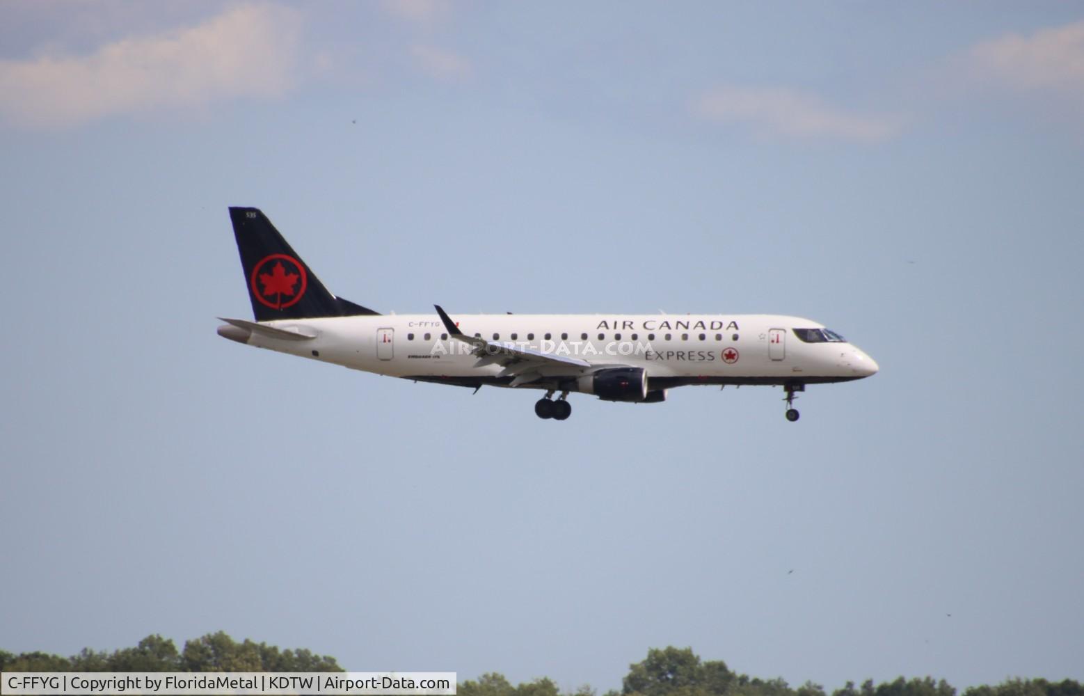 C-FFYG, 2005 Embraer 175SU (ERJ-170-200SU) C/N 17000116, ACA E175 zx yyz-dtw