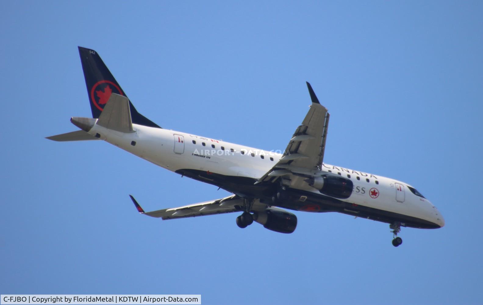 C-FJBO, 2009 Embraer 175SU (ERJ-170-200SU) C/N 17000277, ACA E175 zx yyz-dtw