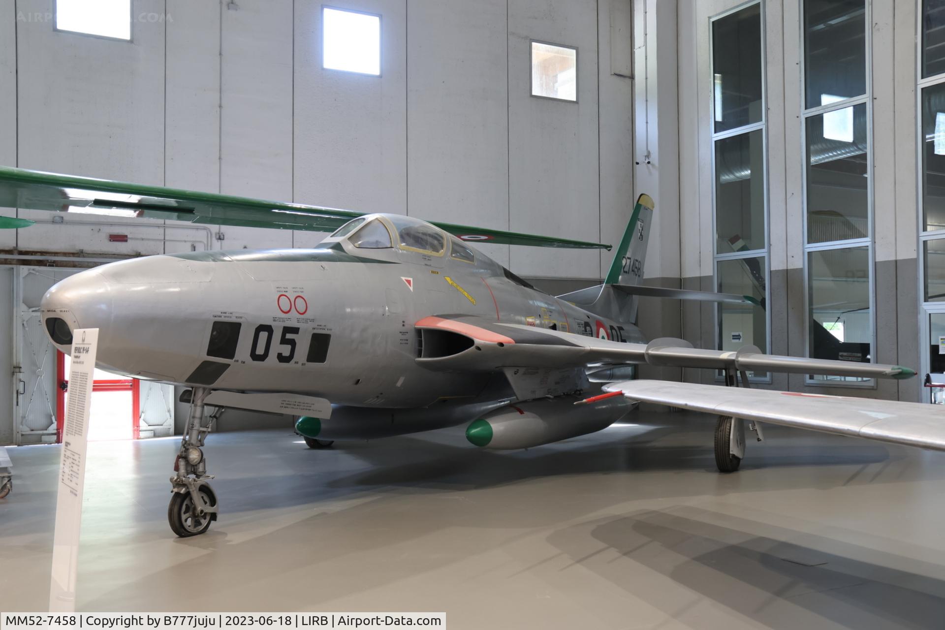 MM52-7458, 1952 Republic RF-84F C/N 52-7458, at Vigna di Valle