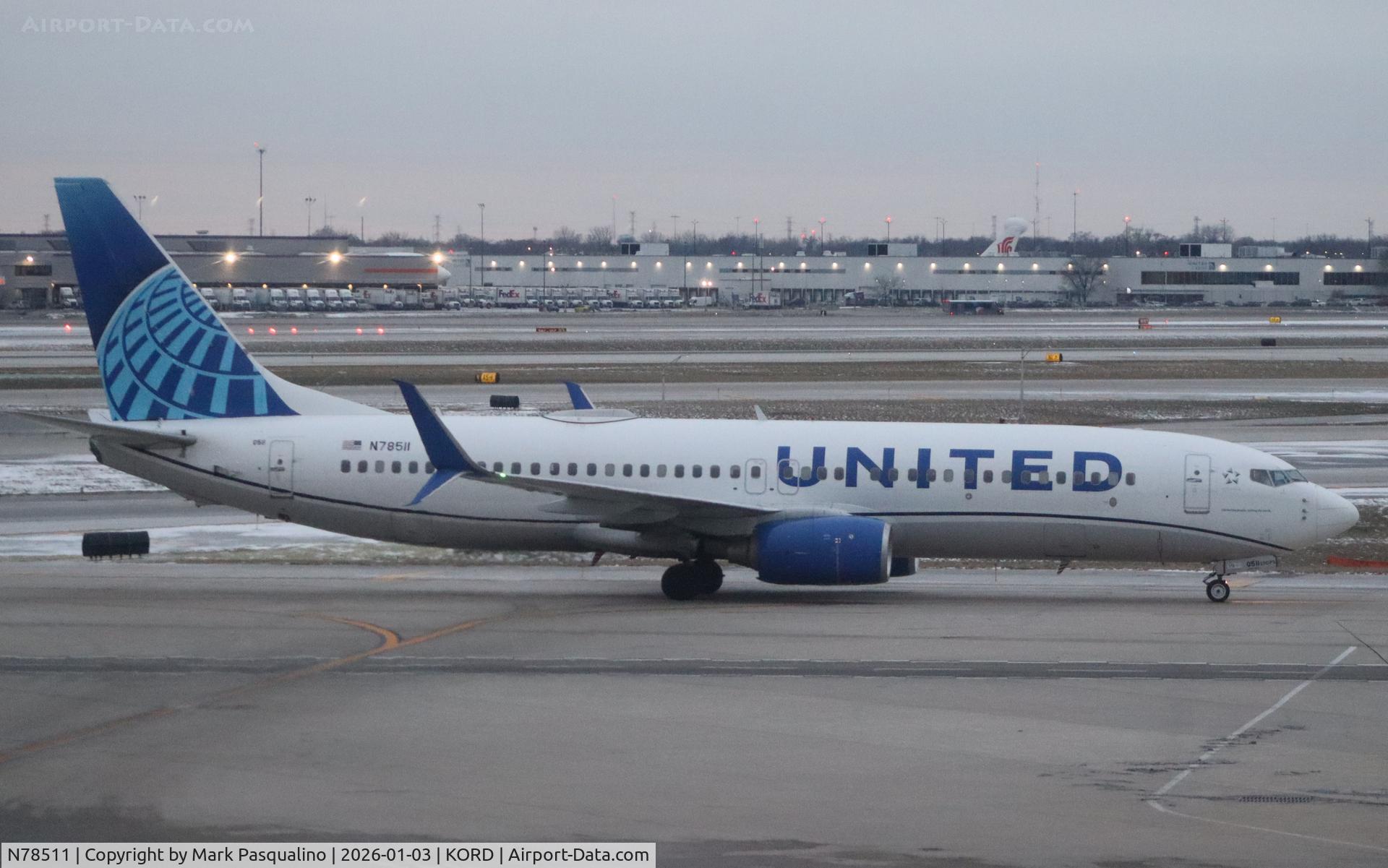 N78511, 2008 Boeing 737-824 C/N 33459, Boeing 737-824