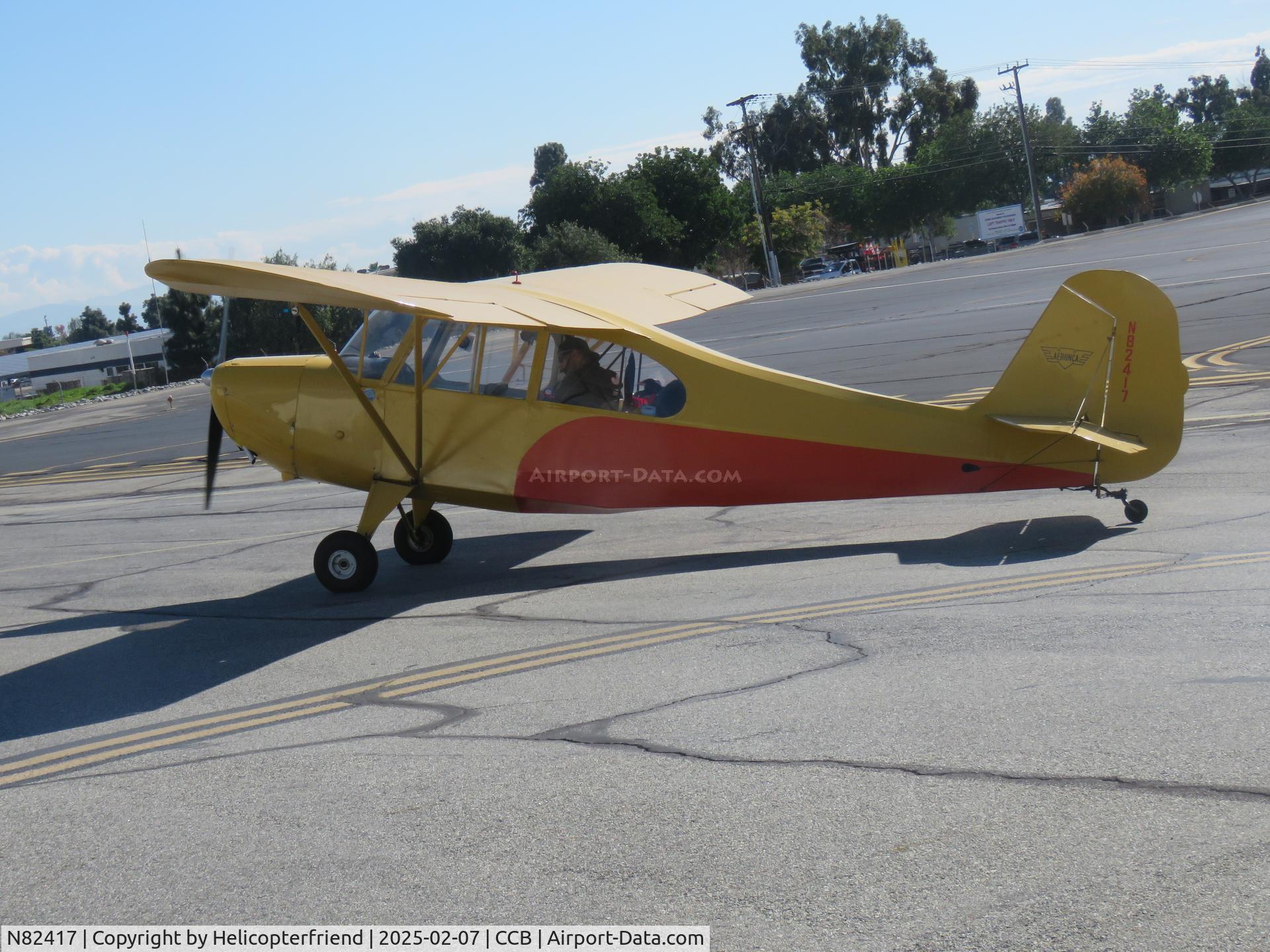 N82417, 1946 Aeronca 7AC Champion C/N 7AC-1039, On taxiway November holding short of N520R
