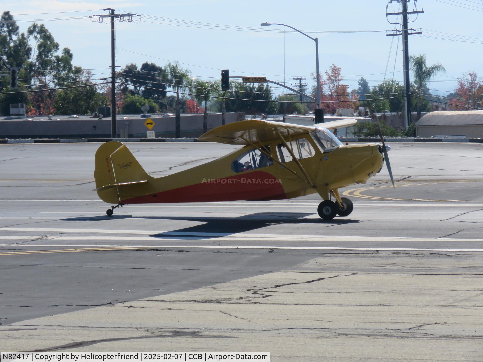 N82417, 1946 Aeronca 7AC Champion C/N 7AC-1039, Starting take off roll