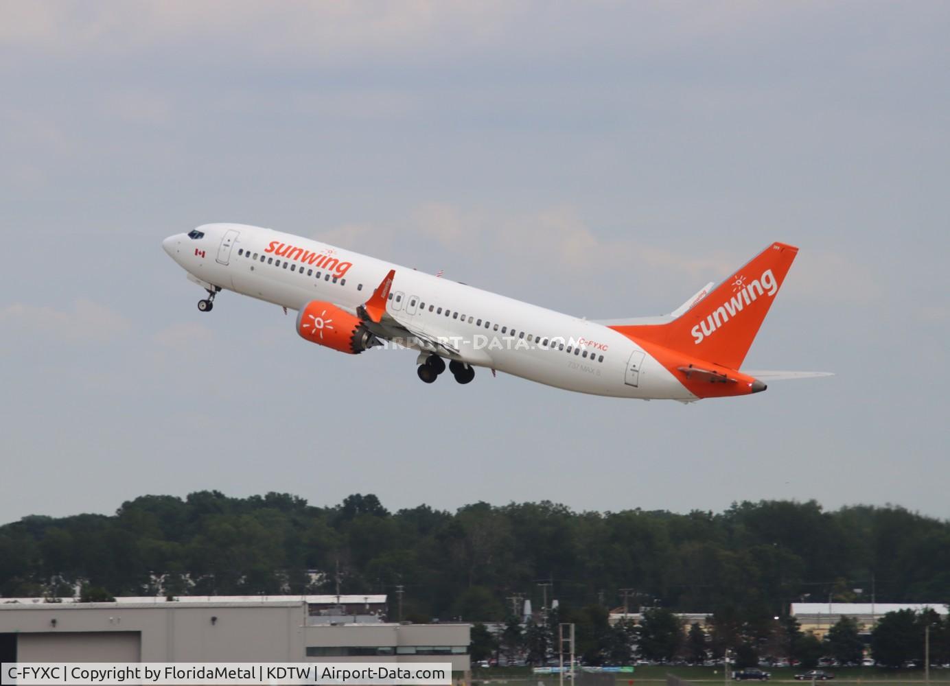 C-FYXC, 2019 Boeing 737-8MAX C/N 44298, SWG 737-8 zx dtw-yyc
