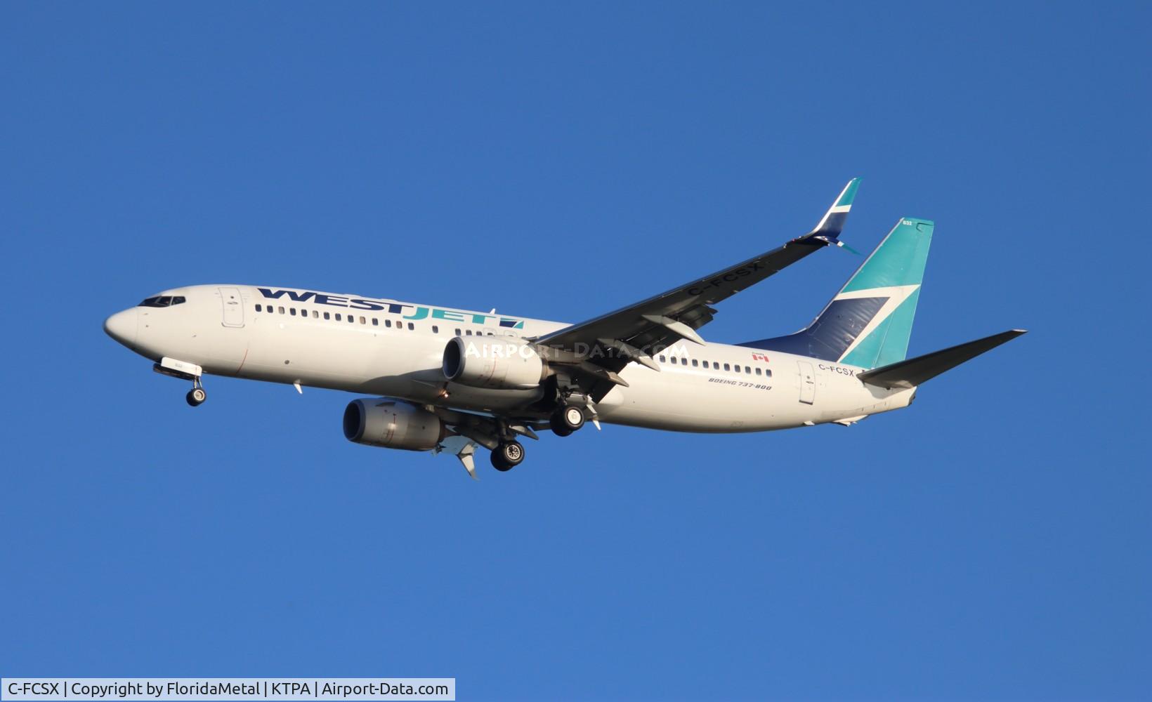C-FCSX, 2014 Boeing 737-8CT C/N 60126, WJA 737-8 zx yyc-tpa