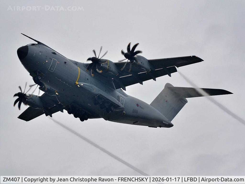 ZM407, 2015 Airbus A400M Atlas C.1 C/N 026, RRR4322 from Brize Norton BZZ