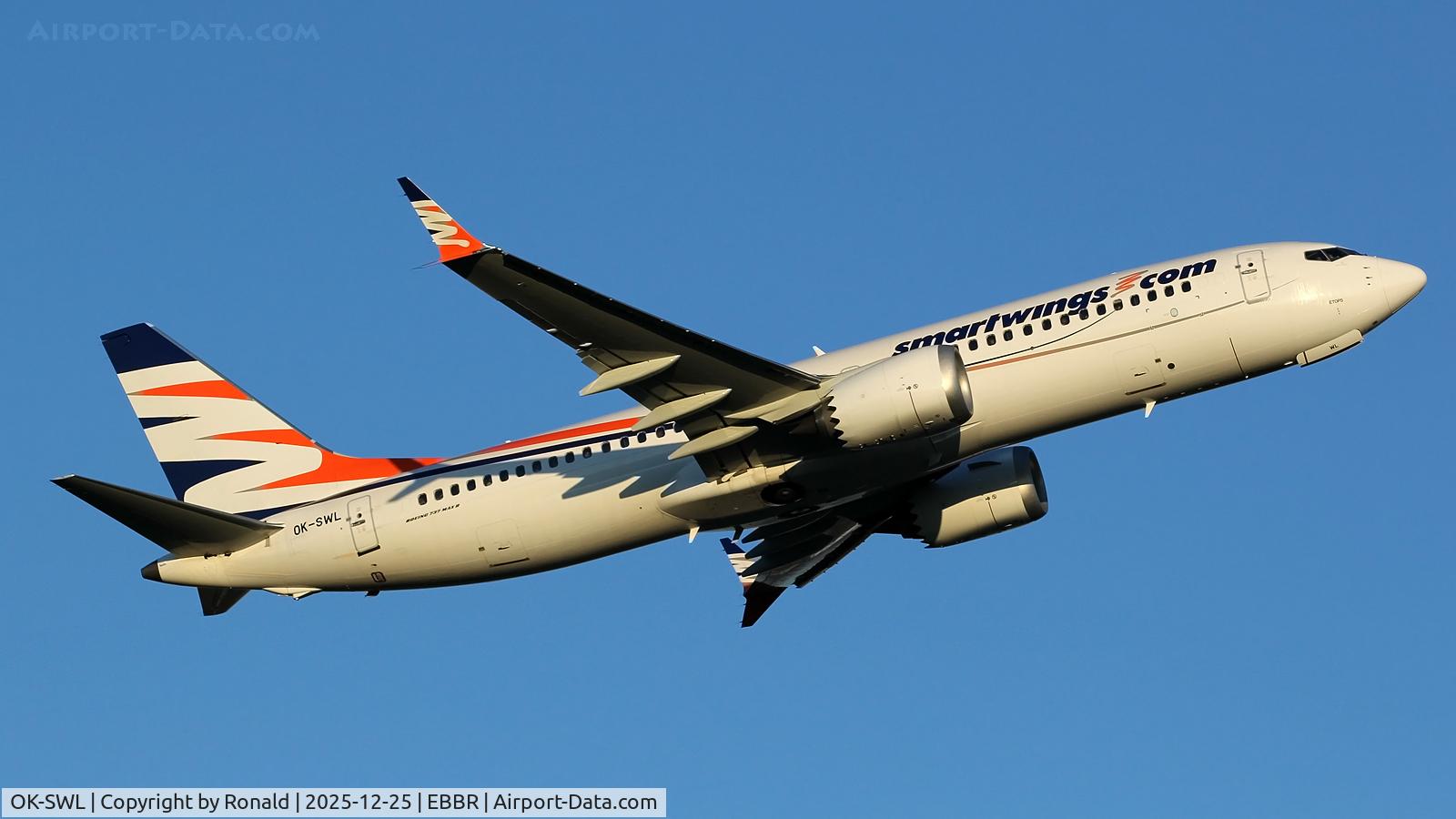 OK-SWL, 2019 Boeing 737-8 MAX C/N 43565, at ebbr