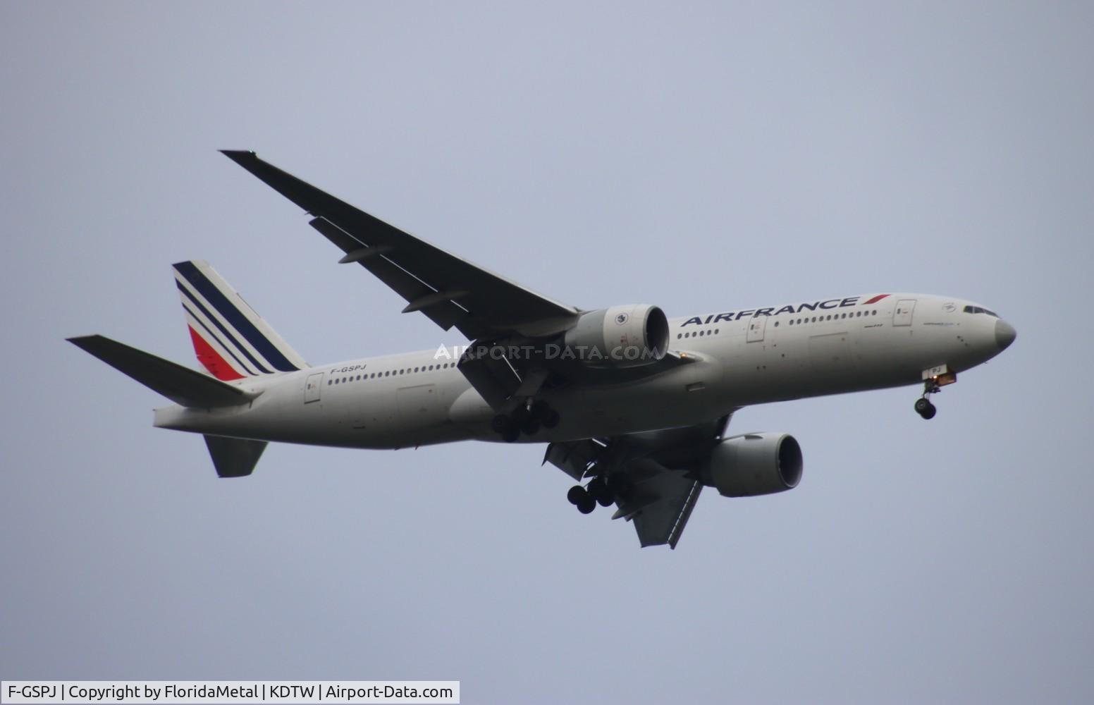 F-GSPJ, 1999 Boeing 777-228/ER C/N 29009, AFR 772 zx cdg-dtw