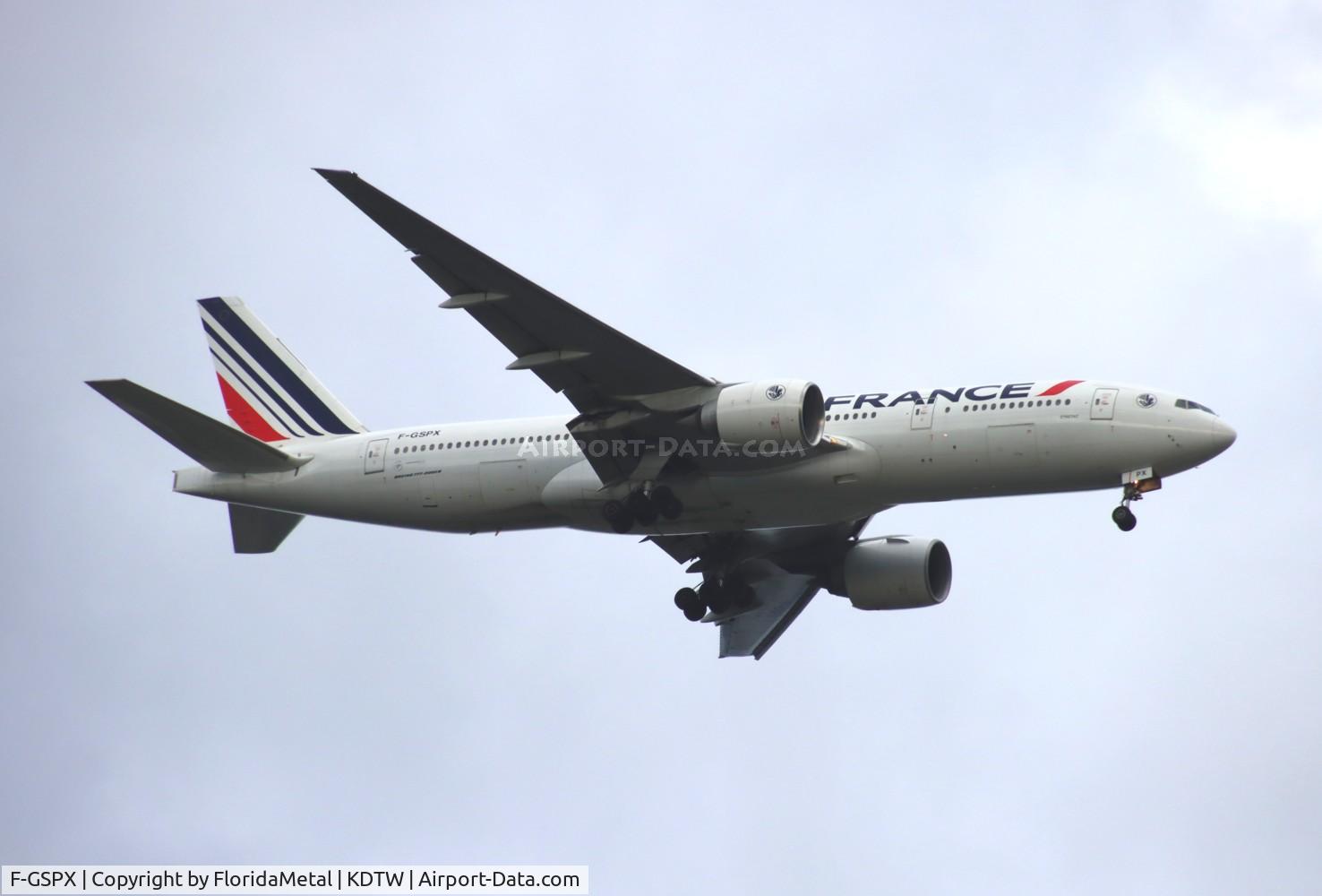 F-GSPX, 2002 Boeing 777-228/ER C/N 32698, AFR 772 zx cdg-dtw