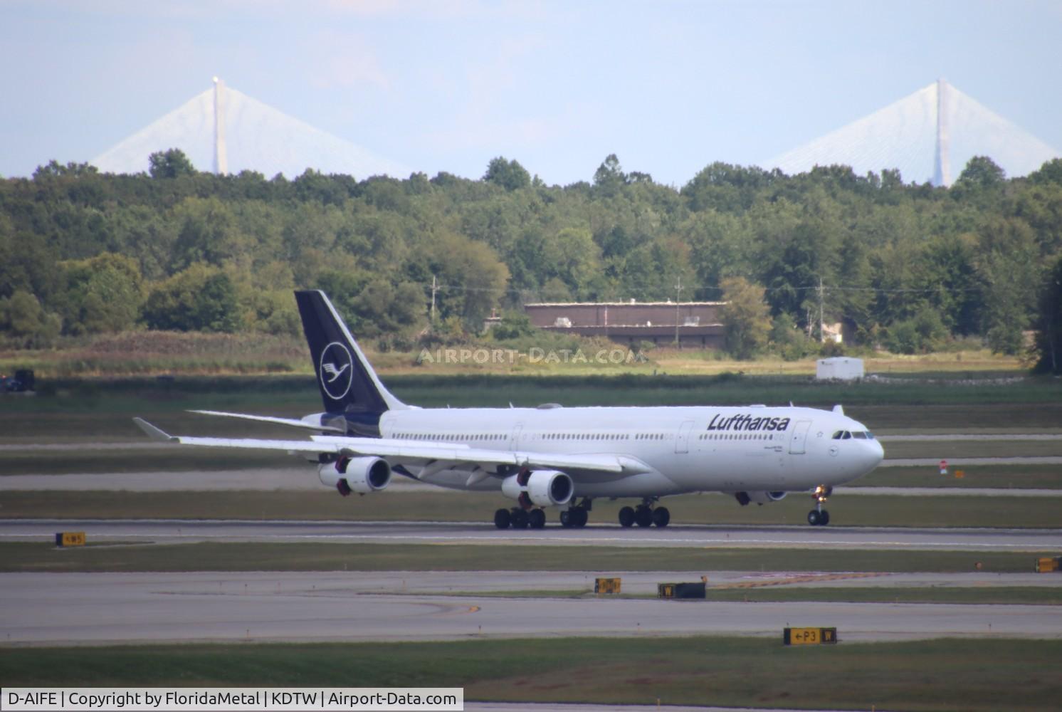 D-AIFE, 2001 Airbus A340-313X C/N 434, DLH A343 nc zx fra-dtw