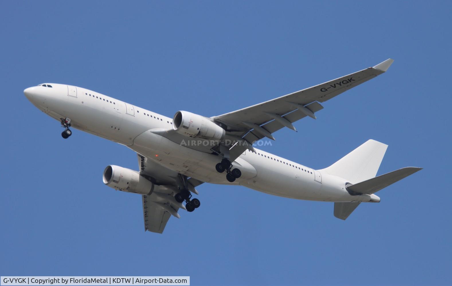 G-VYGK, 2014 Airbus A330-243 C/N 1498, RAF A332 zx bzz-dtw