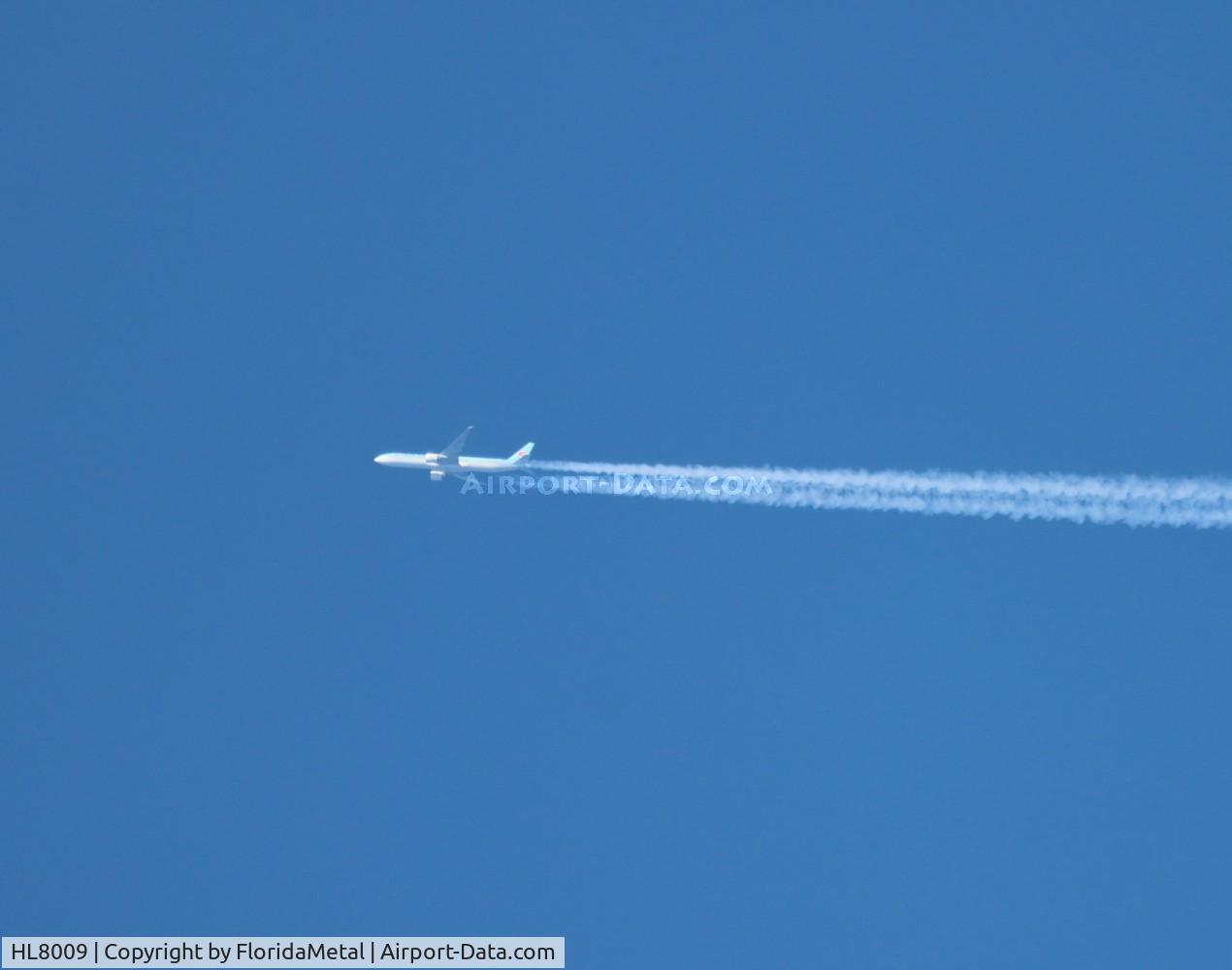 HL8009, 2015 Boeing 777-3B5/ER C/N 41999, KAL 773 zx icn-iad in flight over Michigan