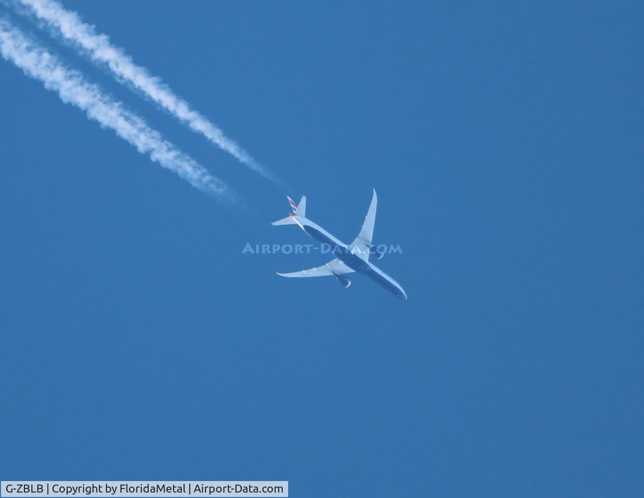 G-ZBLB, 2019 Boeing 787-10 Dreamliner C/N 60638, BAW 78X zx kord-lhr, egll in flight over Michigan 