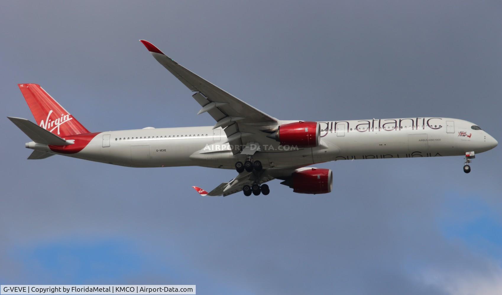 G-VEVE, 2021 Airbus A350-1041 C/N 492, VIR A35X zx man, egcc-mco