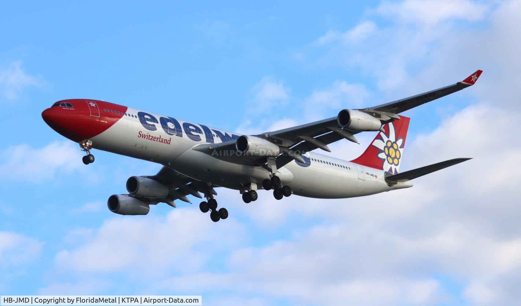 HB-JMD, 2003 Airbus A340-313 C/N 556, EDW A343 zx zrh-tpa