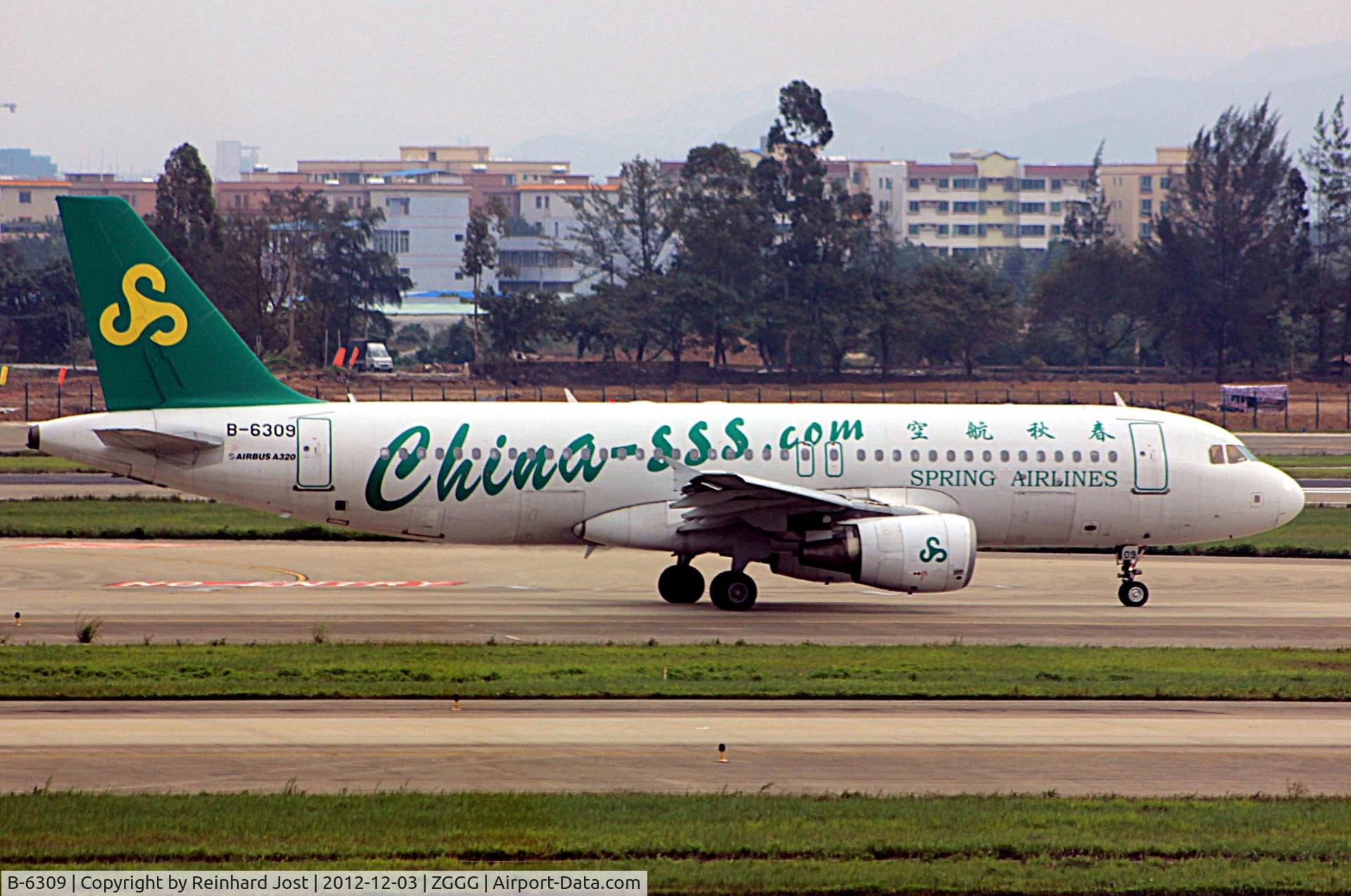B-6309, 2007 Airbus A320-214 C/N 3014, B-6309 at Guangzhou, China. It later became 2-AECE, N314FT and LY-BSP.