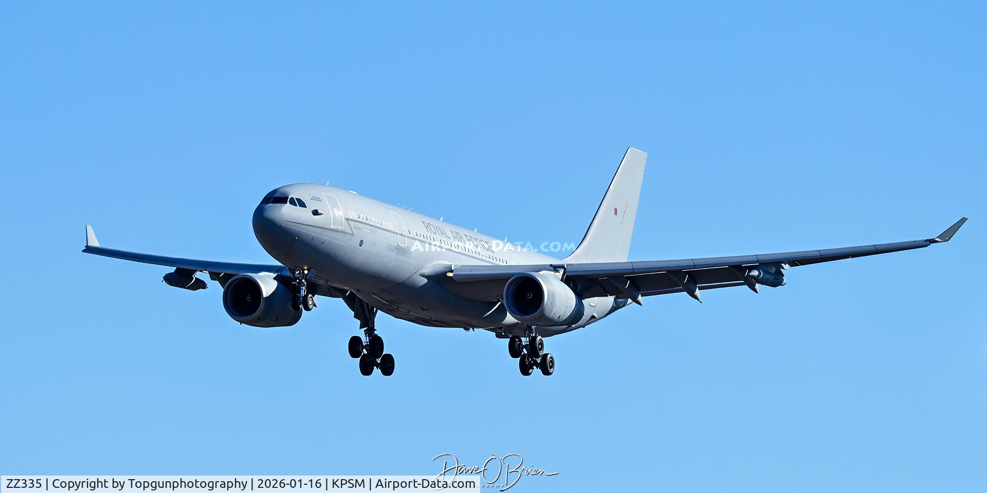 ZZ335, 2012 Airbus KC2 Voyager (A330-243MRTT) C/N 1334, ASCOT9102 coming in to set up to grab some Typhoons to drag to SC