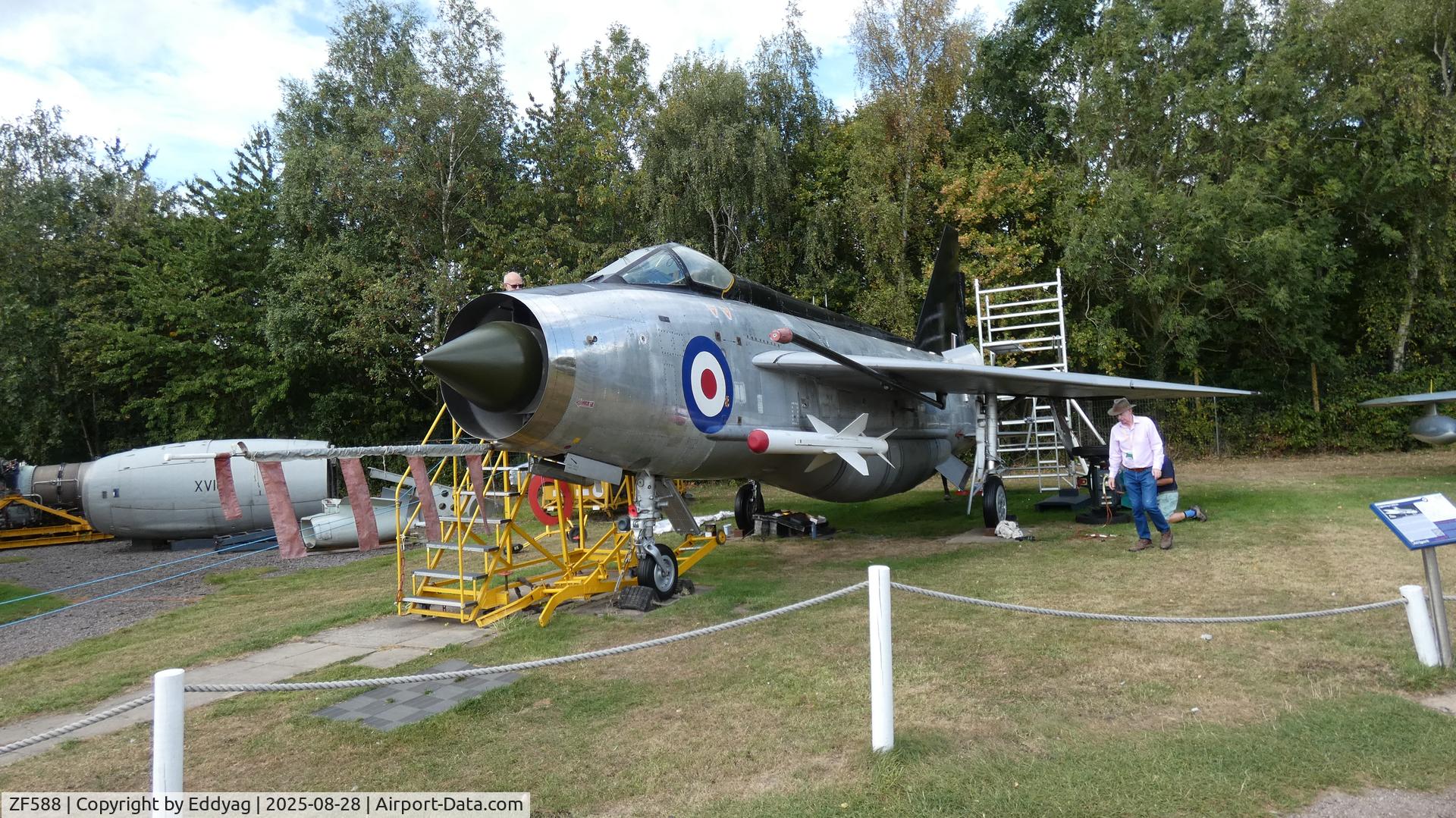 ZF588, English Electric Lightning F.53 C/N 95300, East Midlands Aeropark