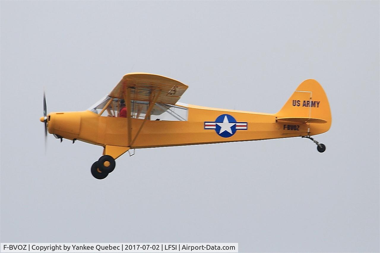 F-BVOZ, Piper L-18C Super Cub (PA-18-95) C/N 18-3162, Piper L-18C Super Cub, On display, St Dizier-Robinson Air Base 113 (LFSI)