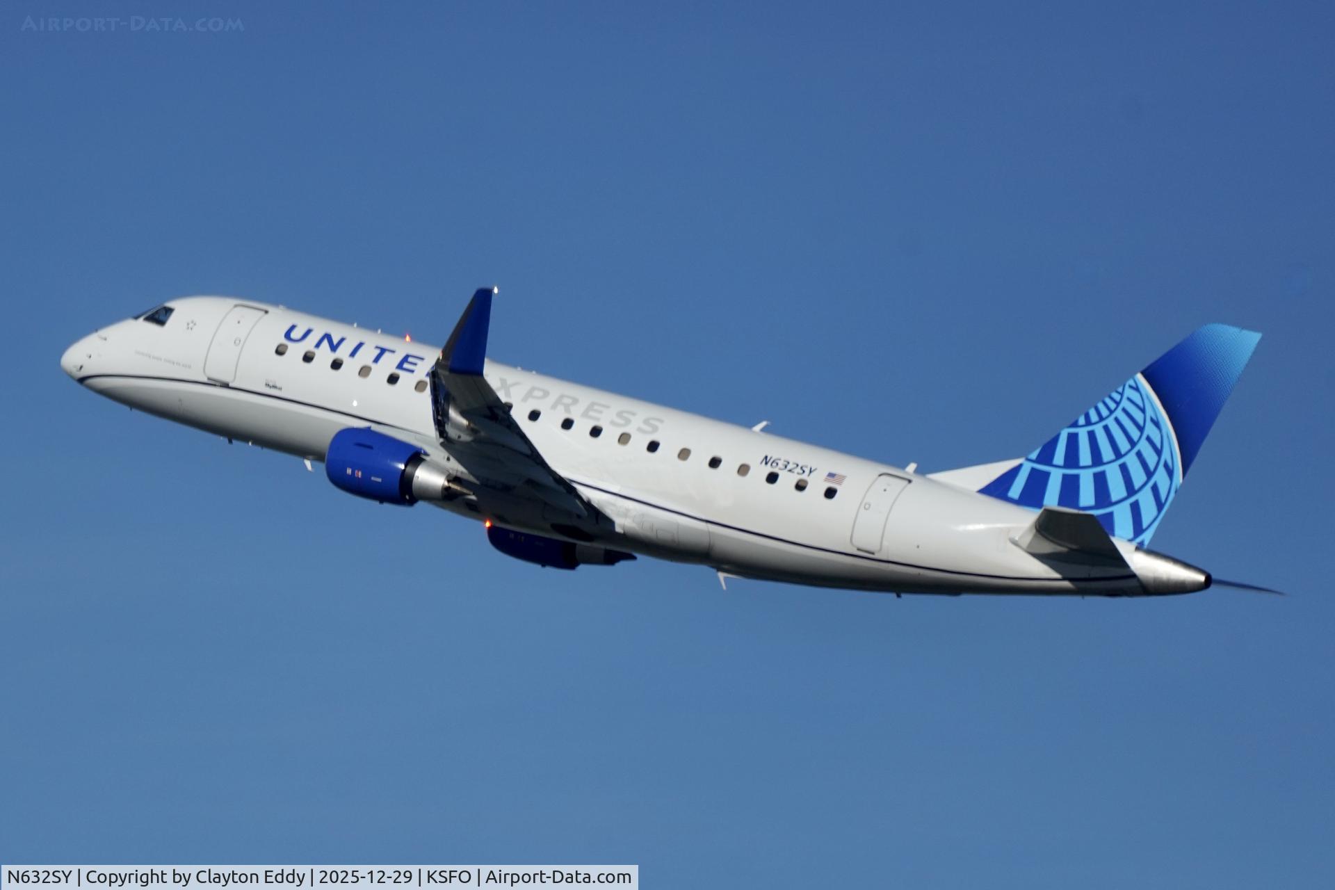 N632SY, 2025 Embraer ERJ 175 SC C/N 17001003, Sky Terrace SFO 2025