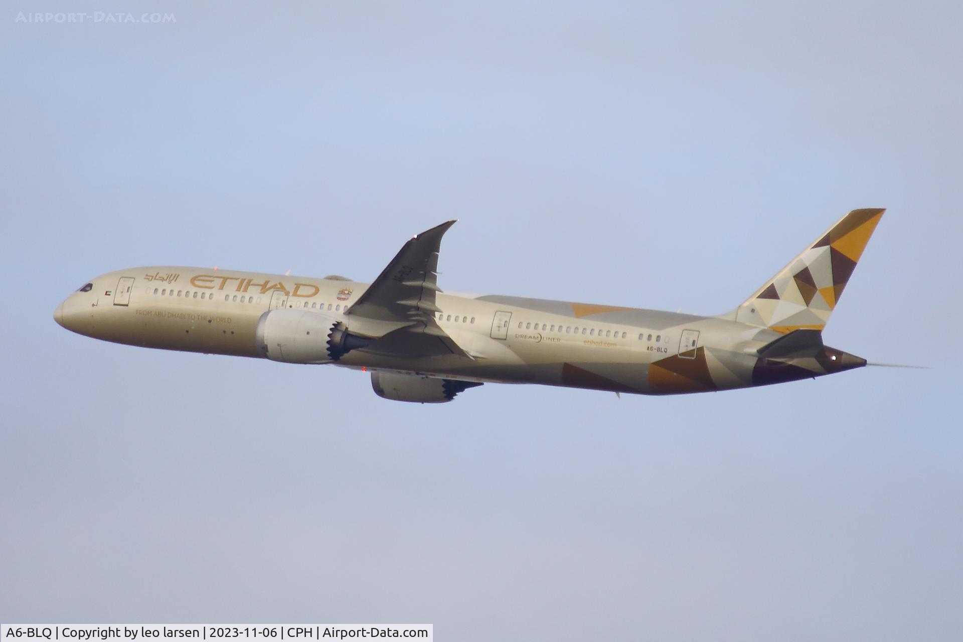A6-BLQ, 2017 Boeing 787-9 Dreamliner Dreamliner C/N 39661, Copenhagen 6.11.2023