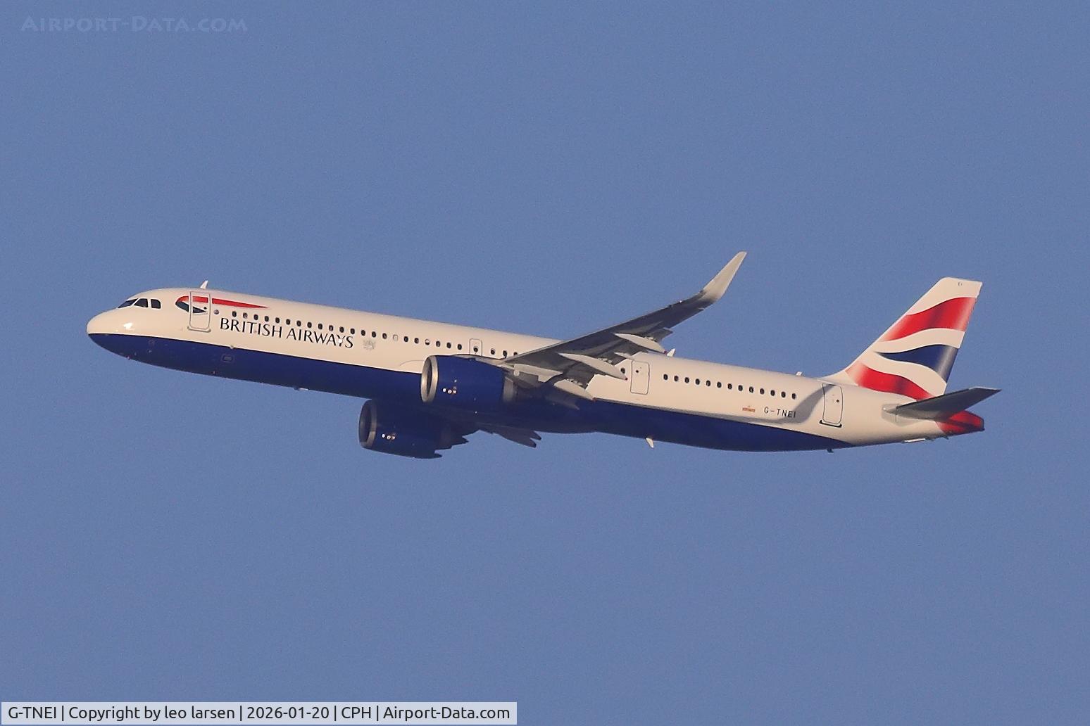 G-TNEI, 2025 Airbus A321- 251NX C/N 12706, Copenhagen 20.1.2026