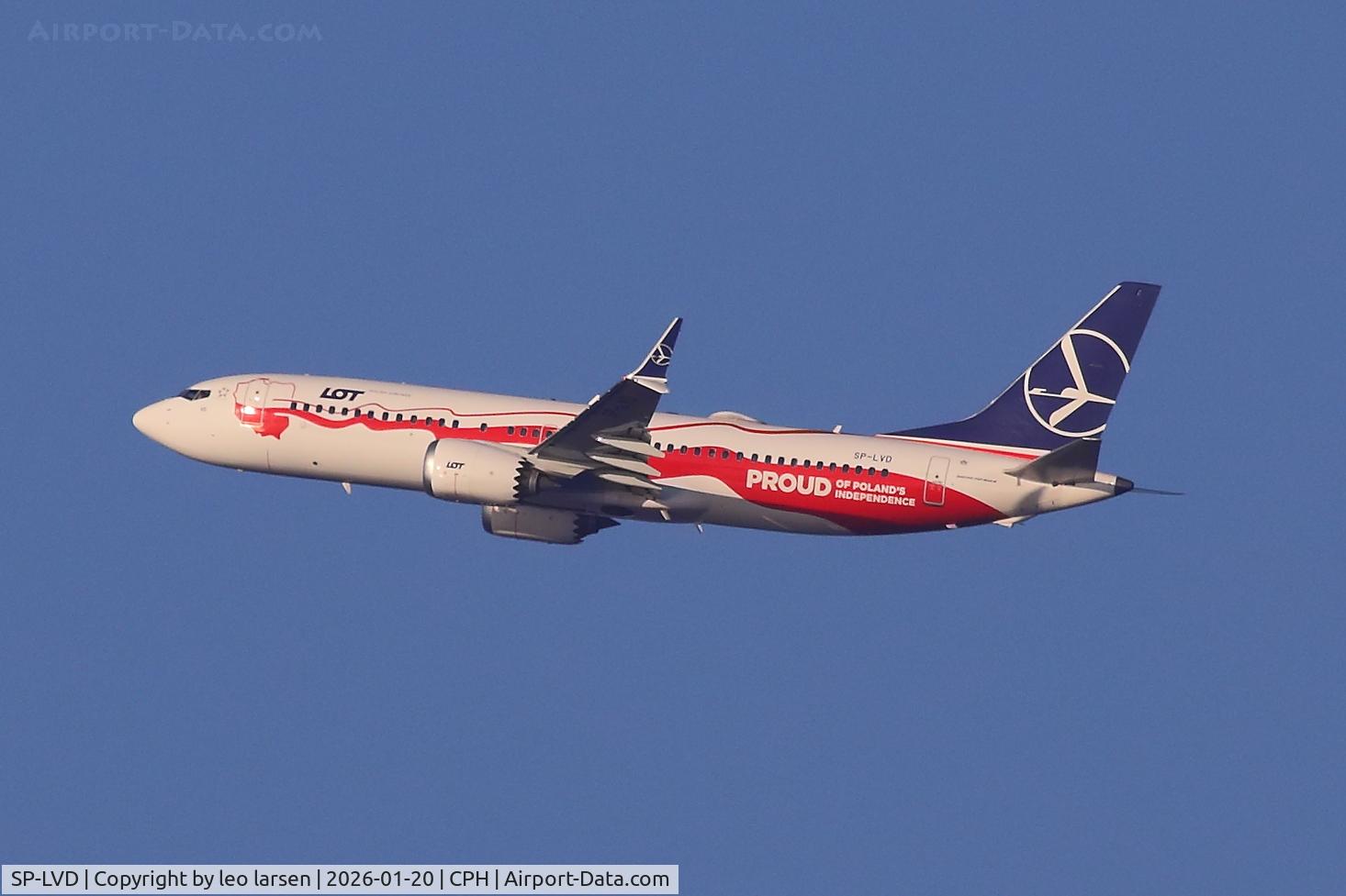 SP-LVD, 2018 Boeing 737-8 MAX C/N 64069, VCopenhagen 20.1.2026