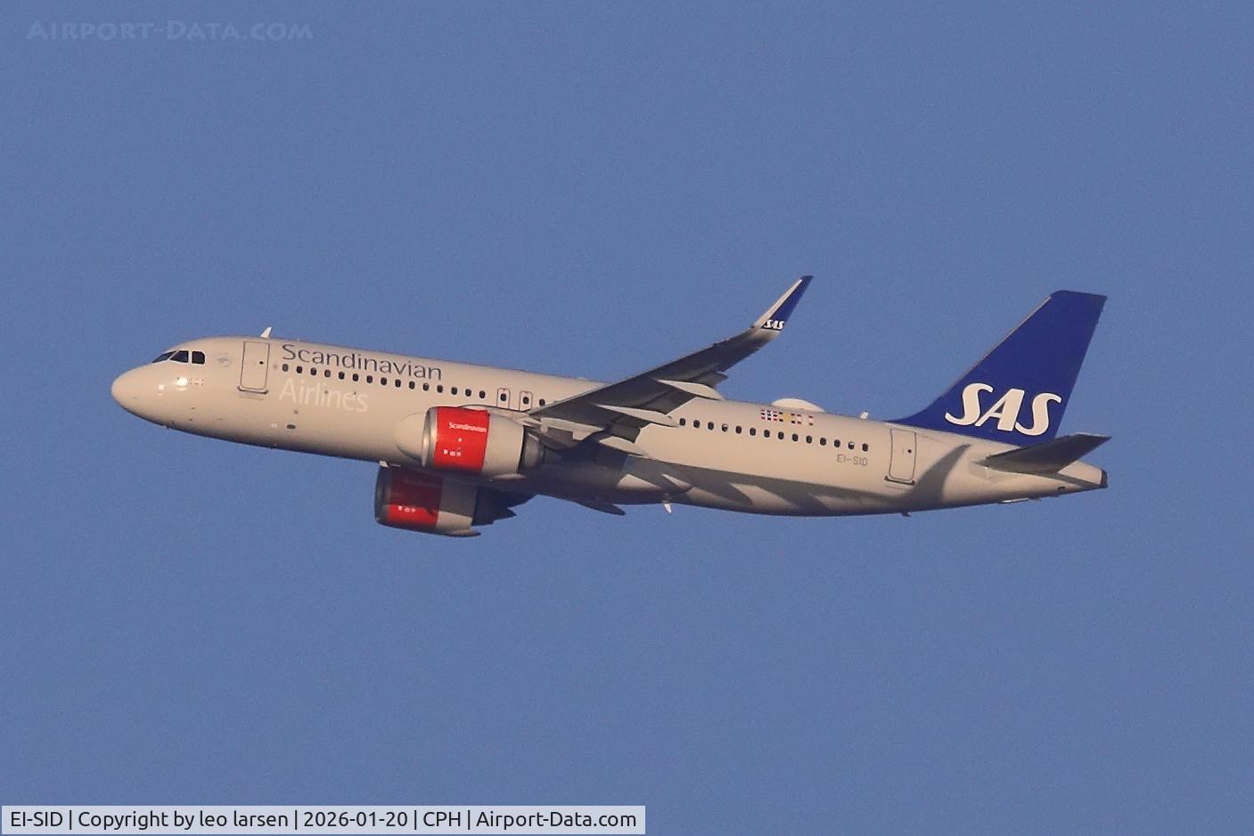 EI-SID, 2017 Airbus A320-251N C/N 8031, Copenhagen 20.1.2026