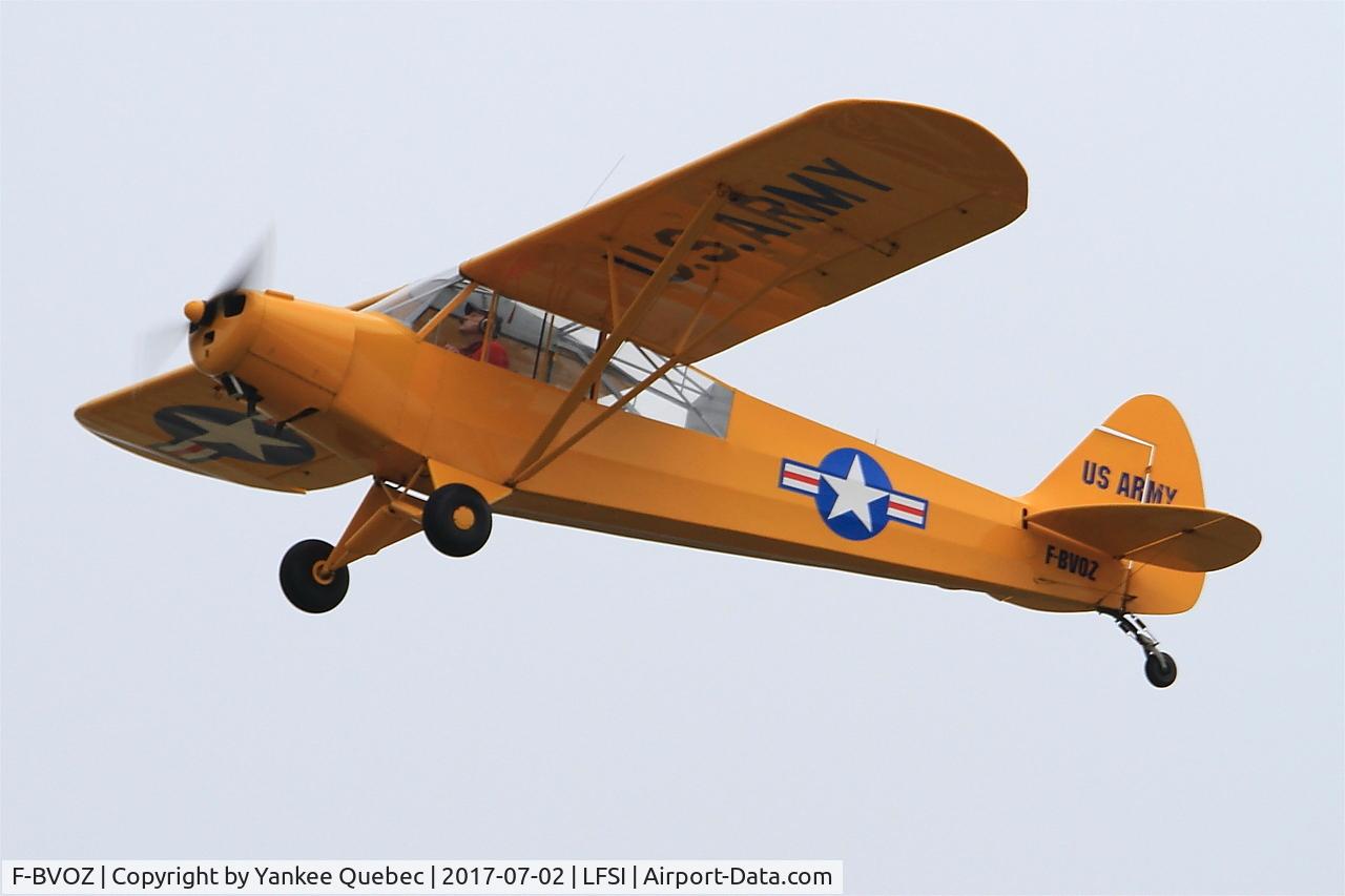 F-BVOZ, Piper L-18C Super Cub (PA-18-95) C/N 18-3162, Piper L-18C Super Cub, On display, St Dizier-Robinson Air Base 113 (LFSI)