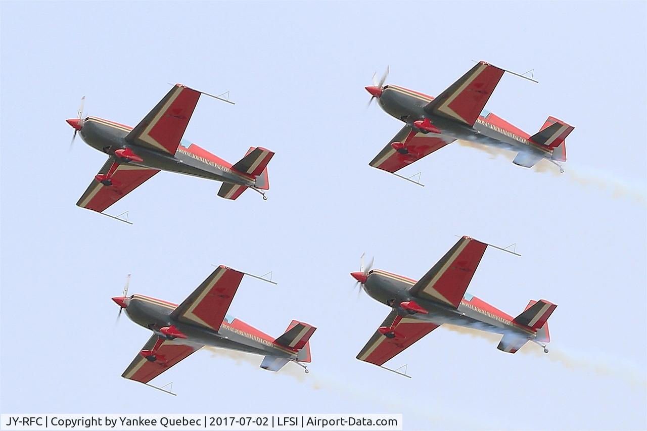 JY-RFC, 2007 Extra EA-300 C/N 1241, Extra EA-300LP, Royal Jordanian aerobatic team, On display, St Dizier-Robinson Air Base (LFSI)