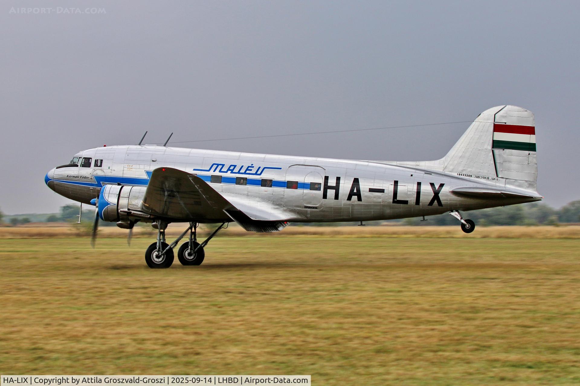 HA-LIX, 1949 Lisunov Li-2T Cab C/N 18433209, LHBD - Börgönd Airport, Hungary