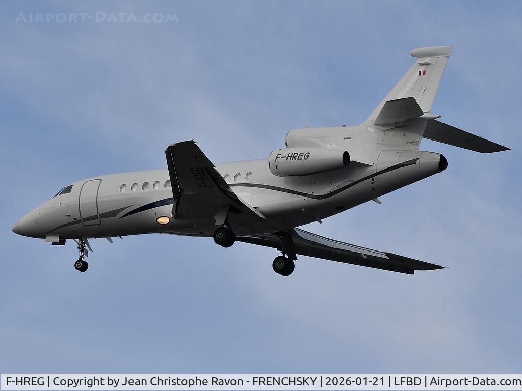 F-HREG, 2000 Dassault Falcon 900EX C/N 73, Grenoble (GNB)	Bordeaux (BOD)	(ARL113X)