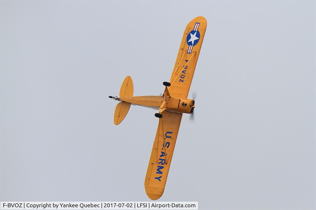 F-BVOZ, Piper L-18C Super Cub (PA-18-95) C/N 18-3162, Piper L-18C Super Cub, On display, St Dizier-Robinson Air Base 113 (LFSI)