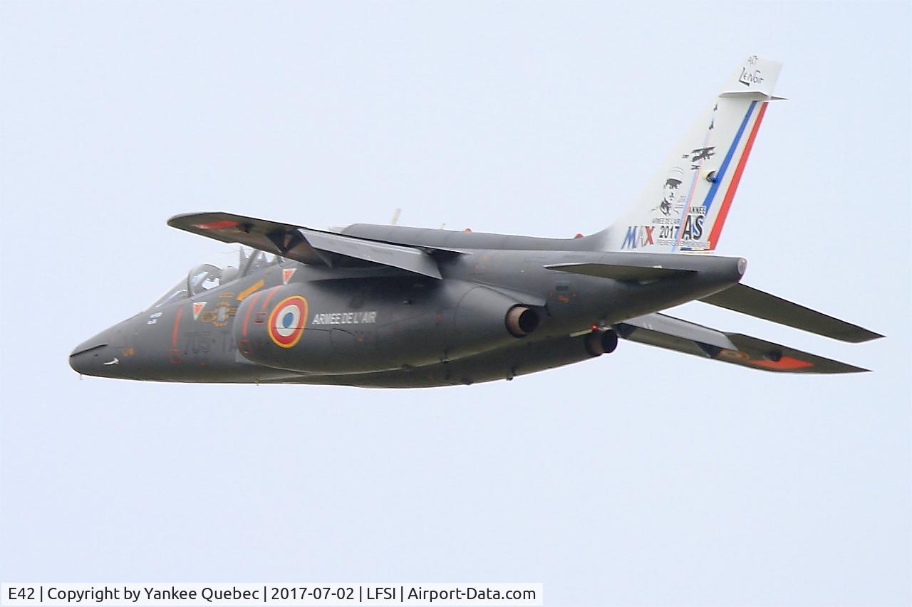 E42, Dassault-Dornier Alpha Jet E C/N E42, Dassault-Dornier Alpha Jet 1B, On display, St Dizier-Robinson Air Base 113 (LFSI)