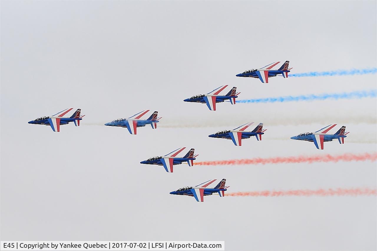 E45, Dassault-Dornier Alpha Jet E C/N E45, Dassault-Dornier Alpha Jet E (F-TETF), Leader of Patrouille de France 2017, On display, St Dizier-Robinson Air Base 113 (LFSI)