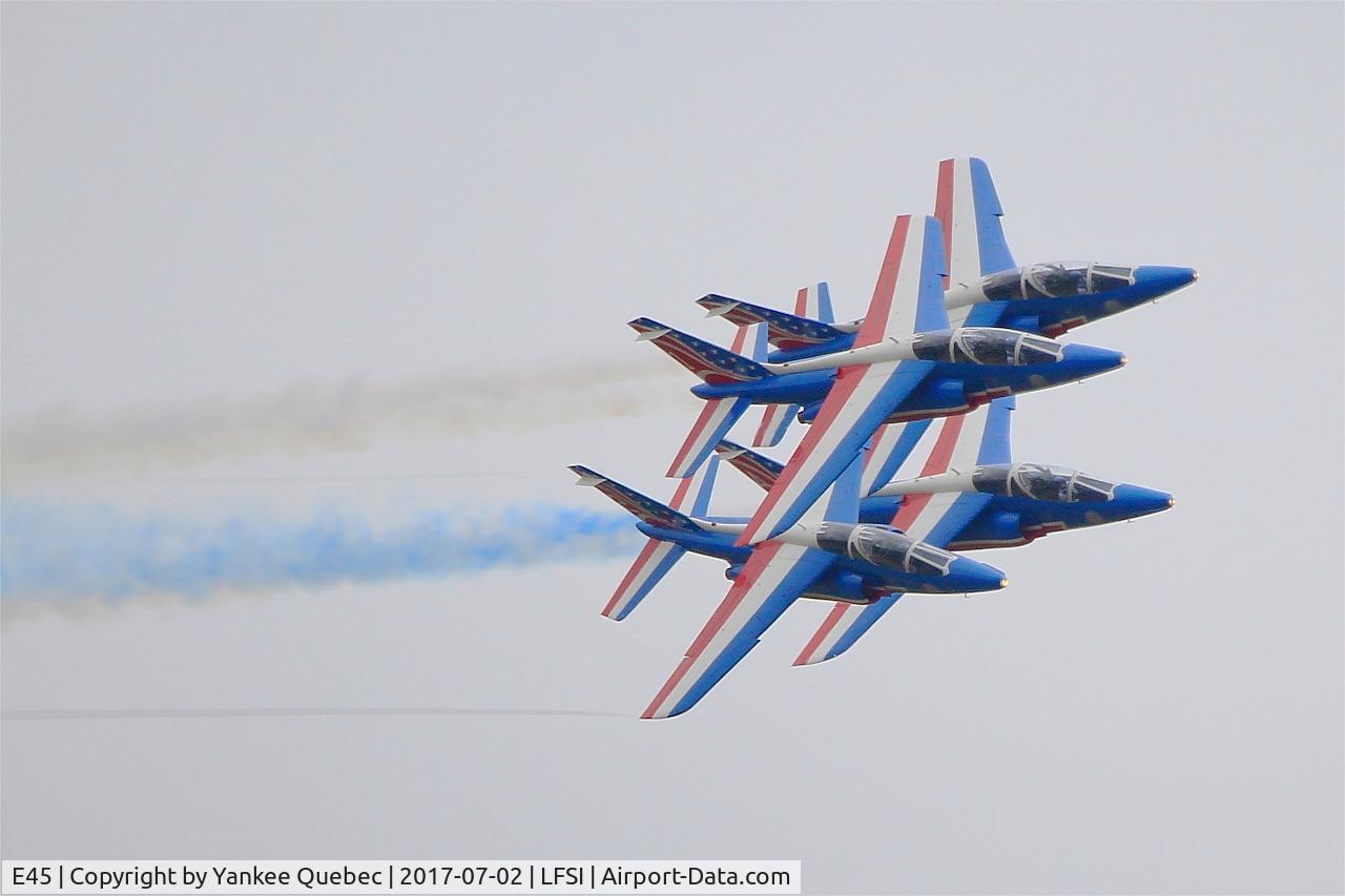 E45, Dassault-Dornier Alpha Jet E C/N E45, Dassault-Dornier Alpha Jet E (F-TETF), Leader of Patrouille de France 2017, On display, St Dizier-Robinson Air Base 113 (LFSI)