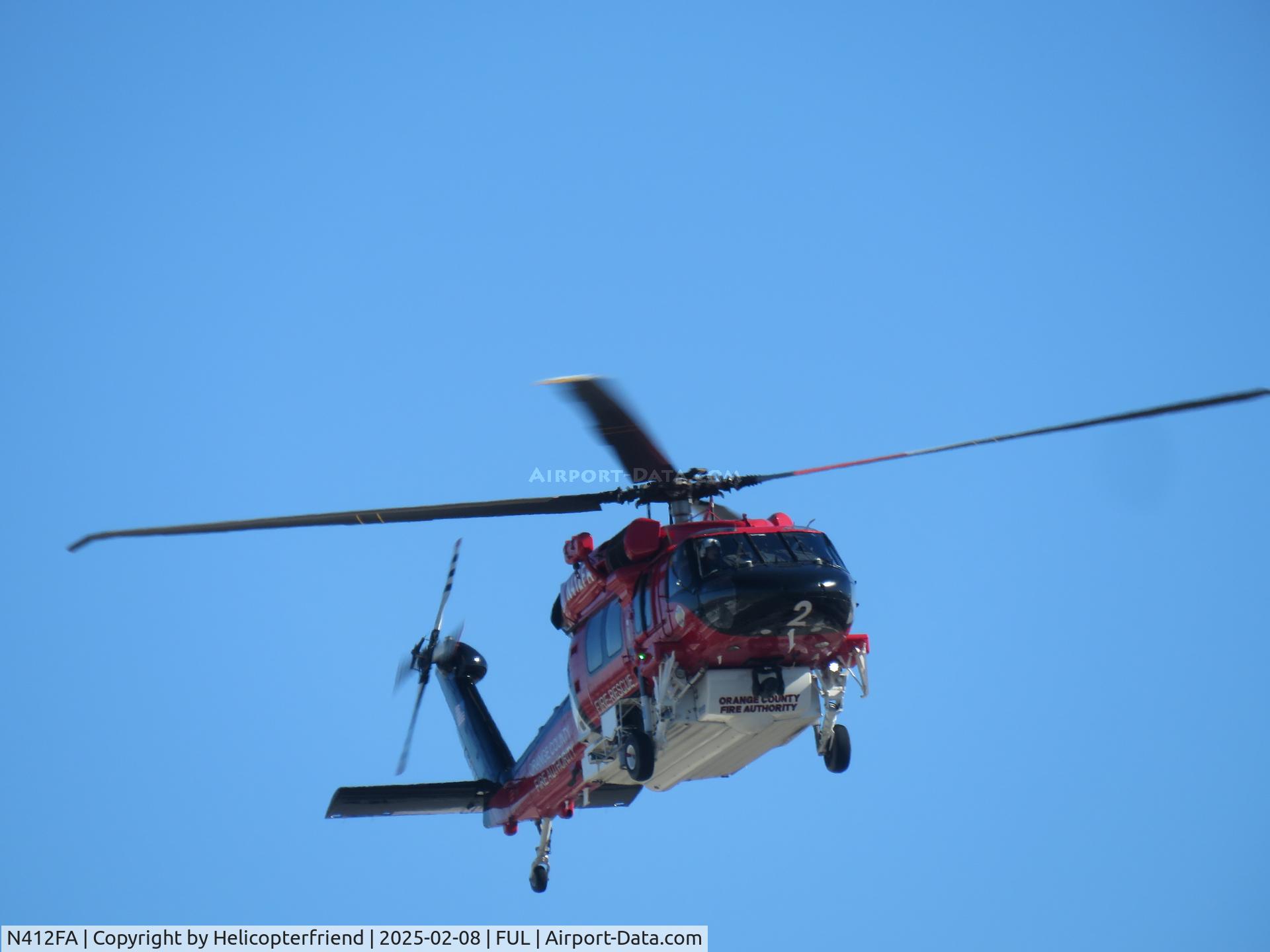 N412FA, 2022 Sikorsky S-70M Blackhawk (Firehawk) C/N 70.4121, On final for runway 24