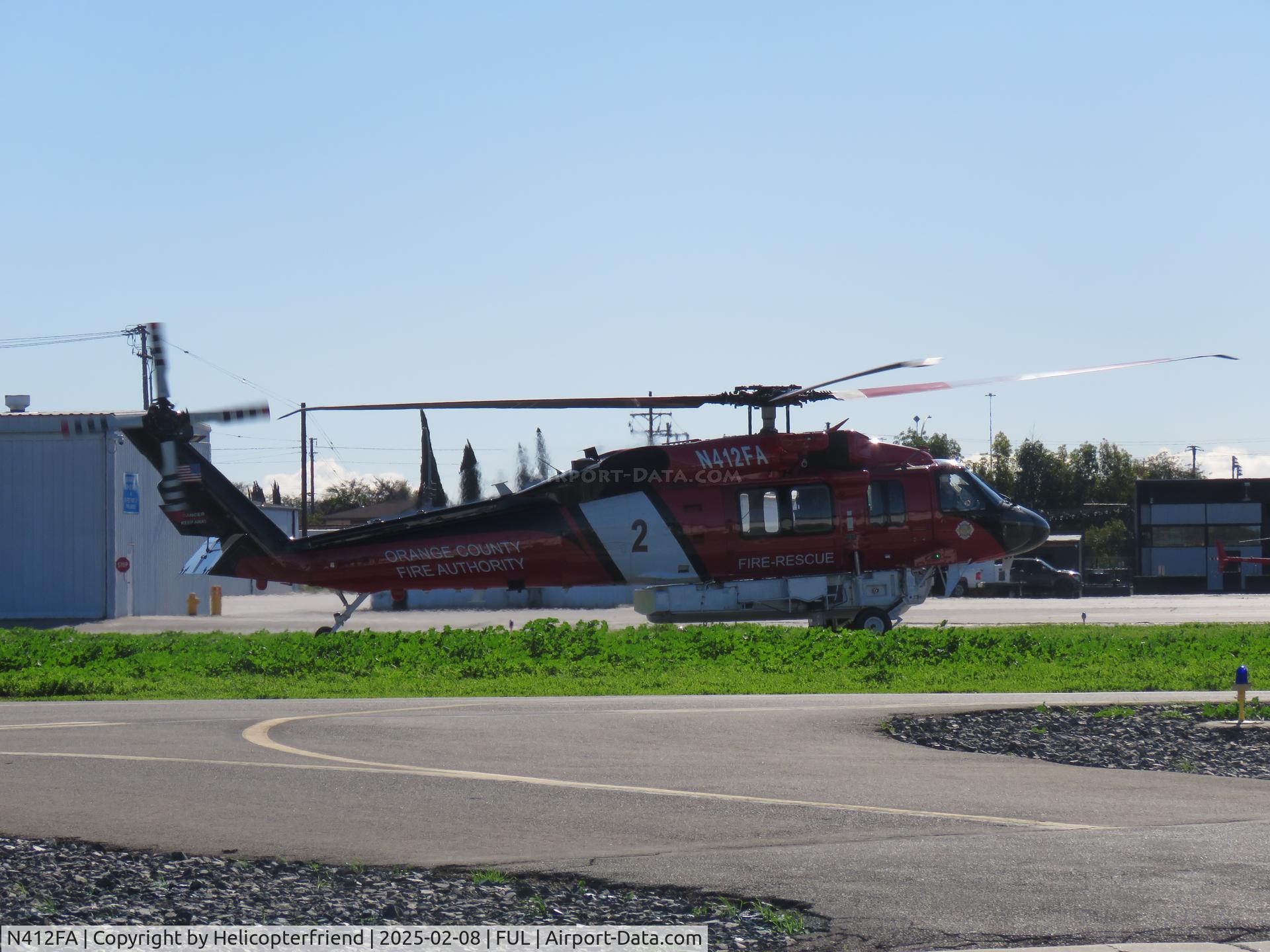 N412FA, 2022 Sikorsky S-70M Blackhawk (Firehawk) C/N 70.4121, Taxiing to hanger