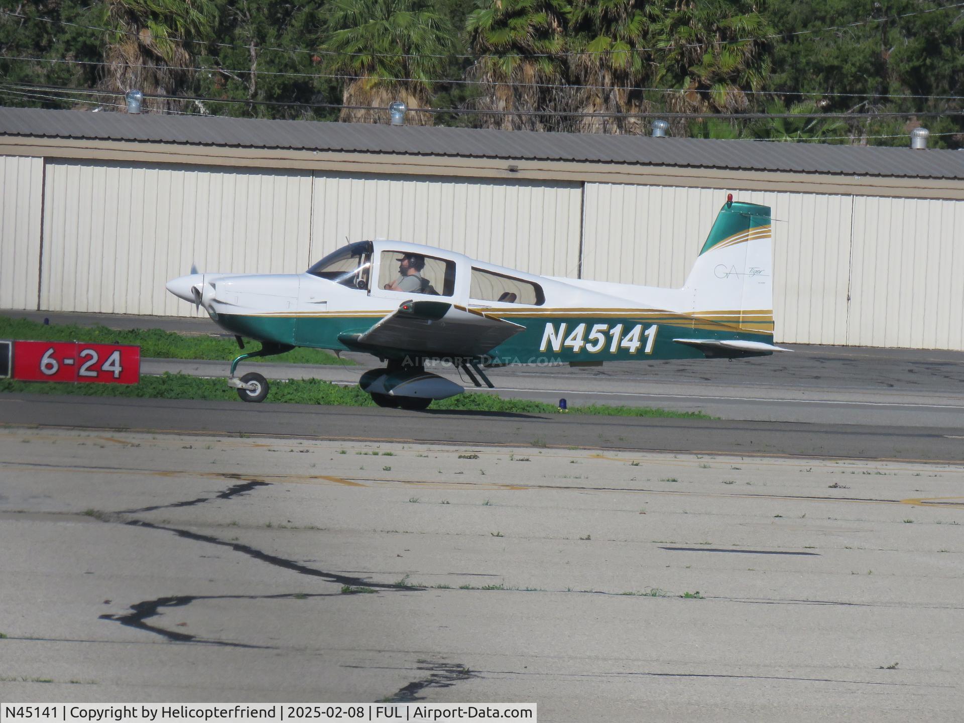 N45141, 1978 Gulfstream American Corp AA-5B C/N AA5B1006, On taxiway Sierra