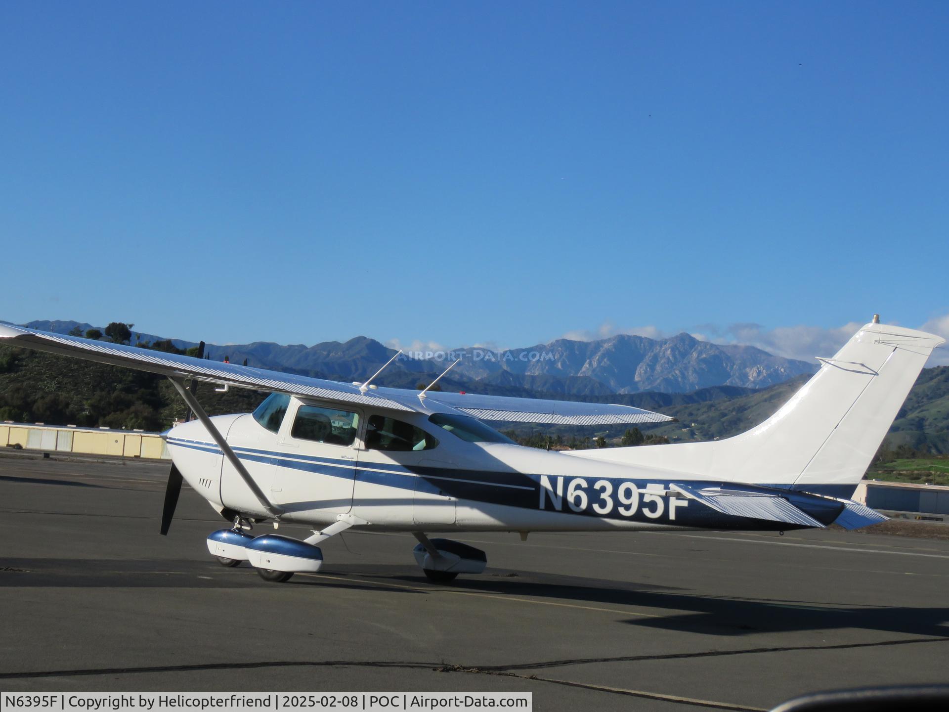 N6395F, 1975 Cessna 182P Skylane C/N 18264188, Parked in transit parking
