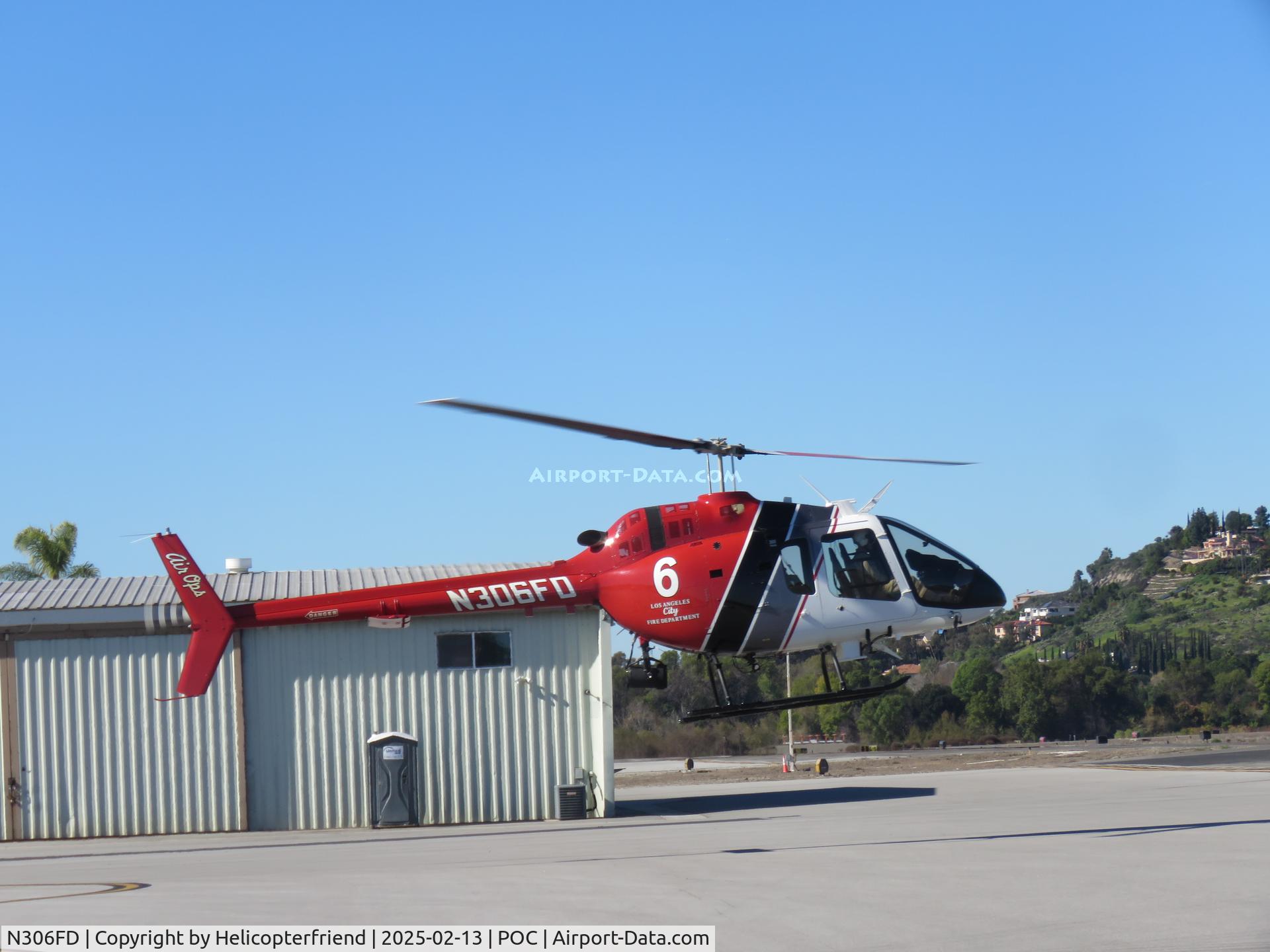 N306FD, 2023 Bell (Textron Canada Ltd)) 505 Jet Ranger X C/N 65520, Waiting clearance for take off