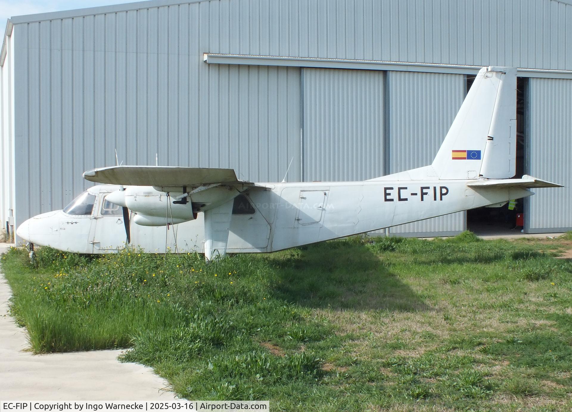 EC-FIP, 1970 Britten-Norman BN-2A-26 Islander C/N 623, Britten-Norman BN-2A-26 Islander at the FPAC (Fundació Parc Aeronàutic de Catalunya) Museu Aeronàutic de Catalunya at Sabadell airport