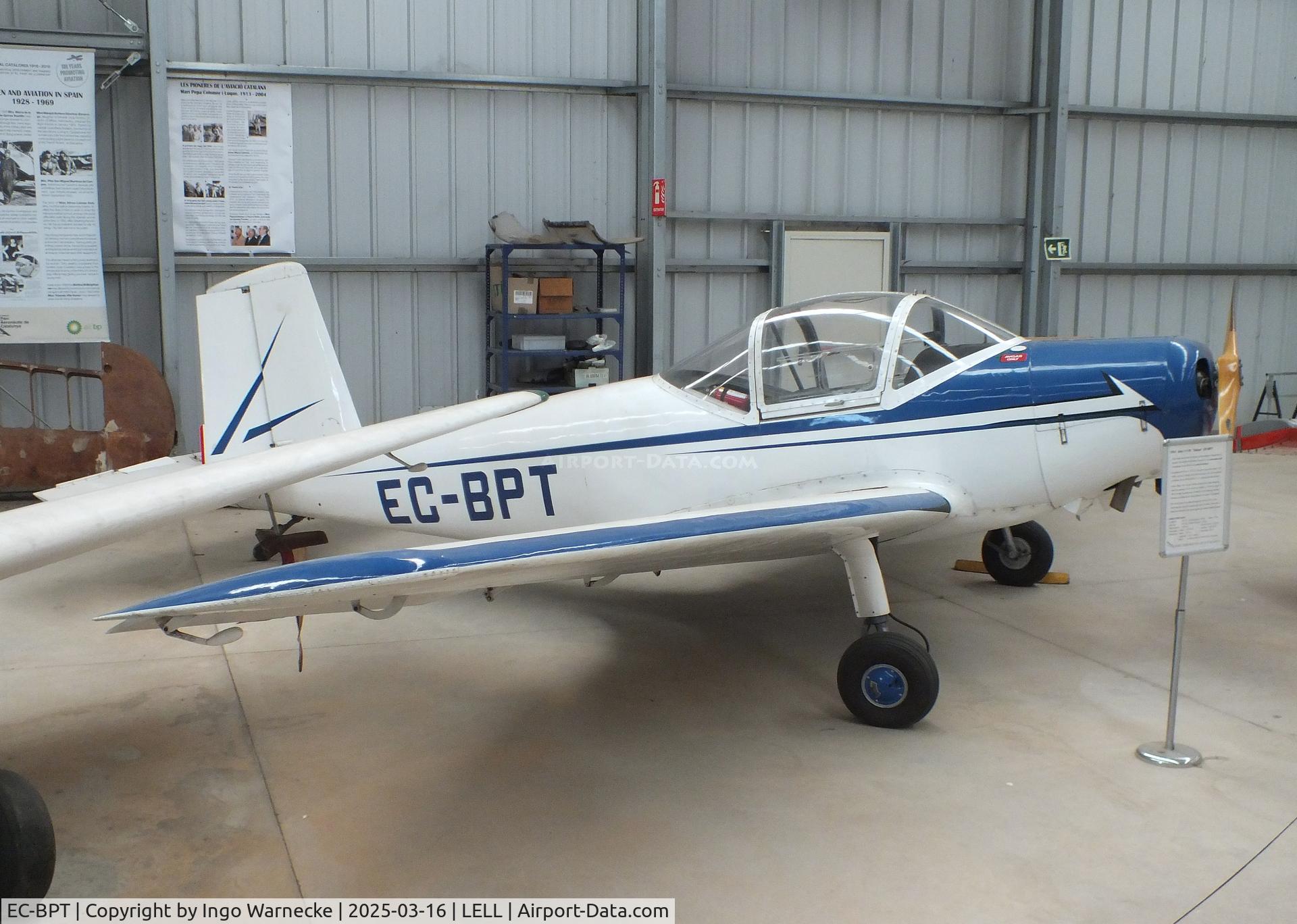 EC-BPT, AISA I-11B Peque C/N 214, AISA I-11B Peque at the FPAC (Fundació Parc Aeronàutic de Catalunya) Museu Aeronàutic de Catalunya at Sabadell airport