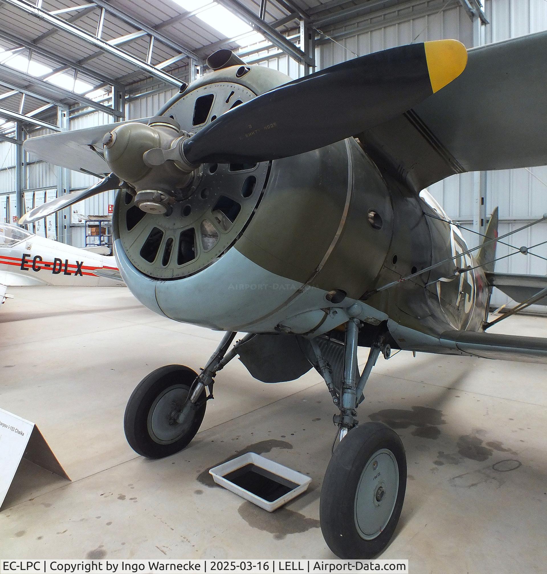 EC-LPC, Polikarpov I-153 Chaika C/N 7027, Polikarpov I-153 Chaika at the FPAC (Fundació Parc Aeronàutic de Catalunya) Museu Aeronàutic de Catalunya at Sabadell airport