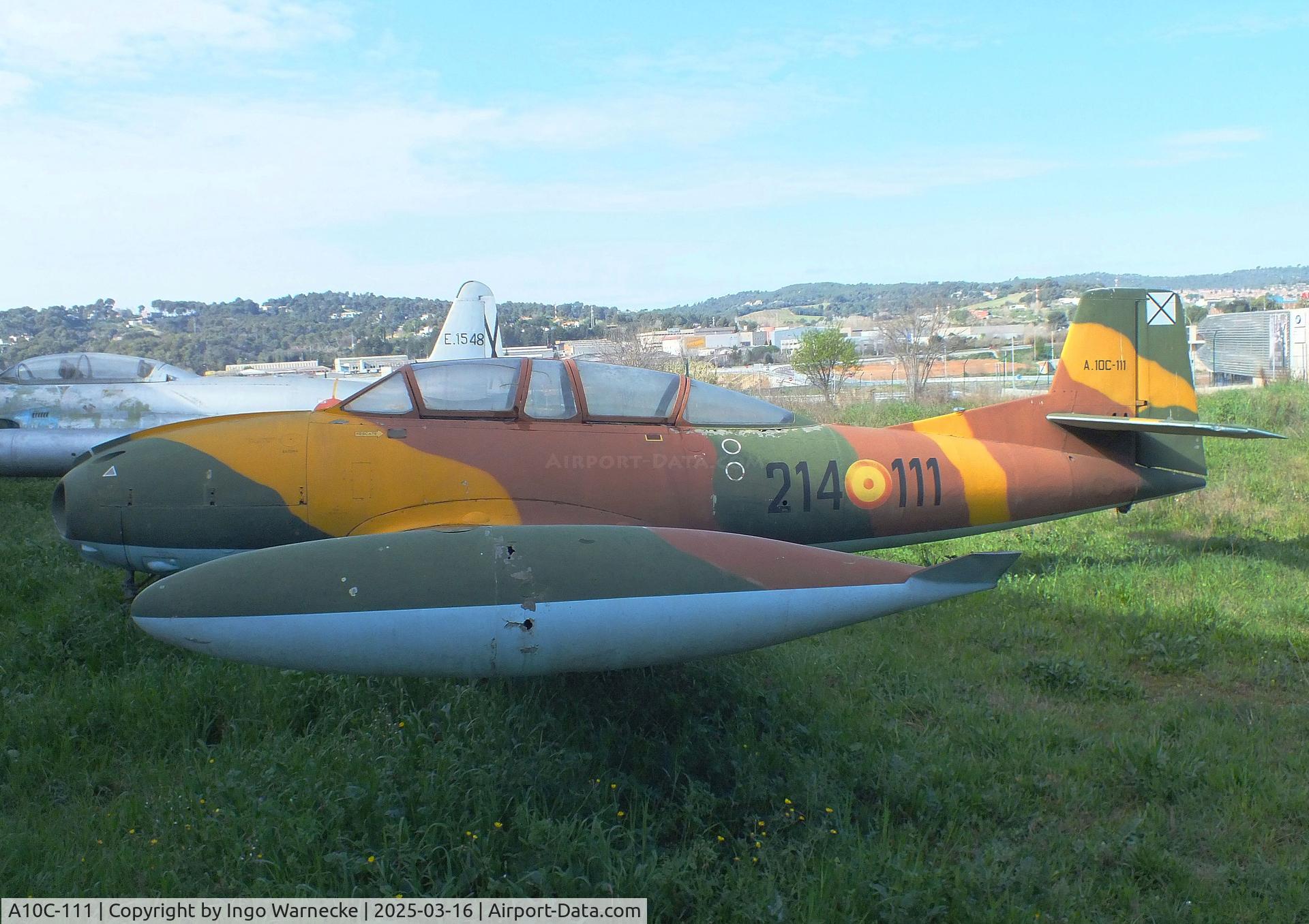 A10C-111, Hispano HA-220D Saeta C/N 22/116, Hispano HA-220D Super Saeta at the FPAC (Fundació Parc Aeronàutic de Catalunya) Museu Aeronàutic de Catalunya at Sabadell airport